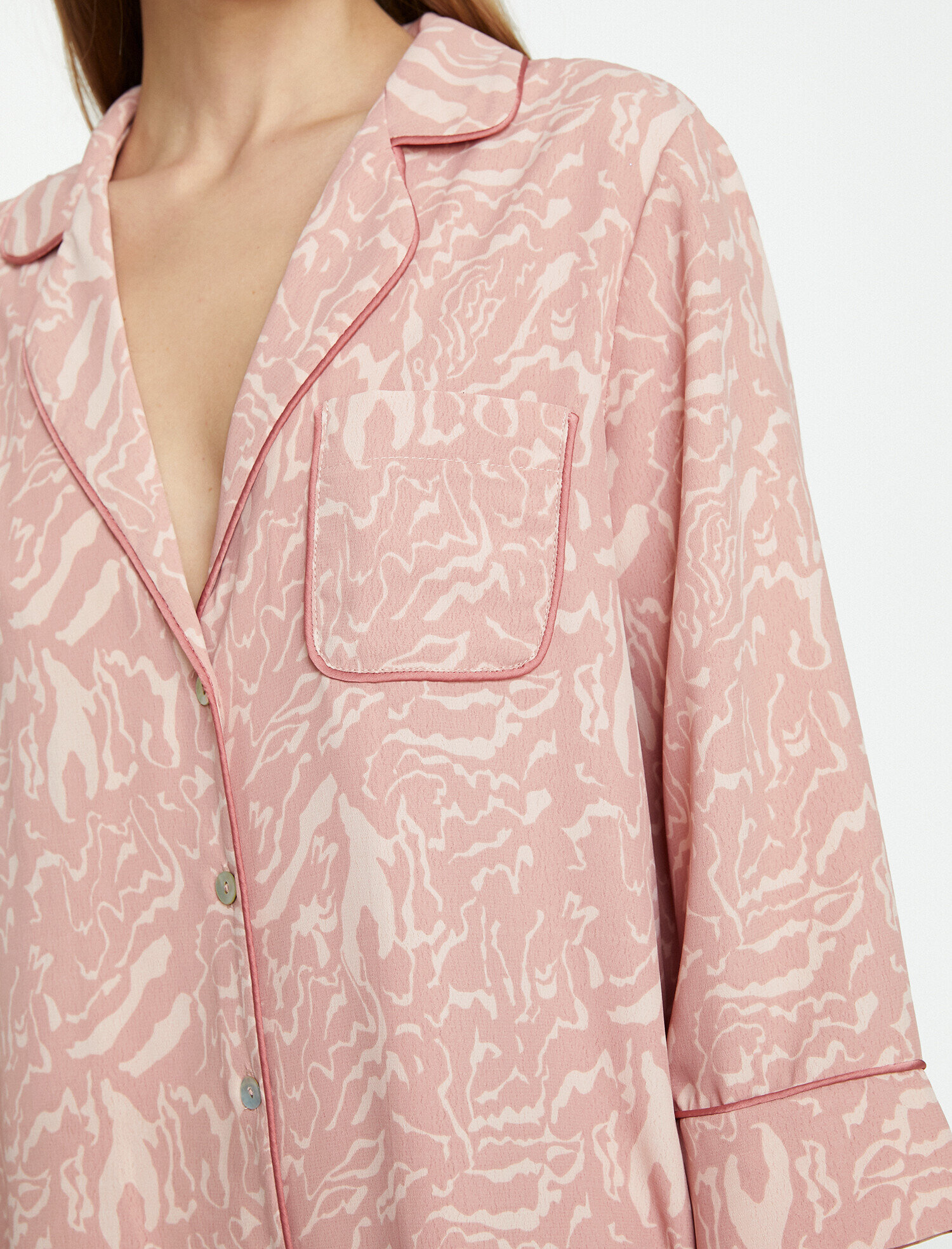   Desenli Pijama Üstü