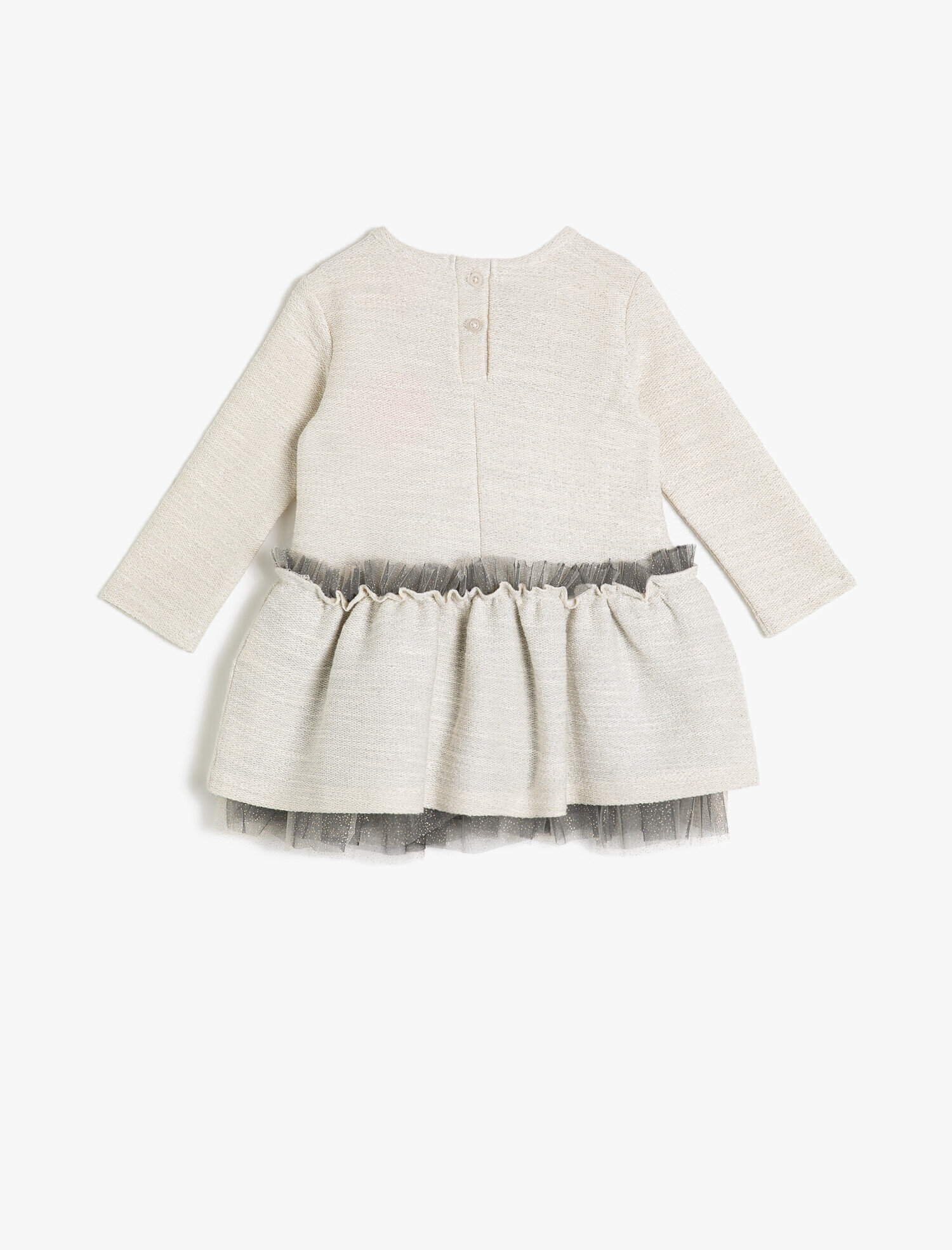  Kız Bebek Pul Detaylı Elbise