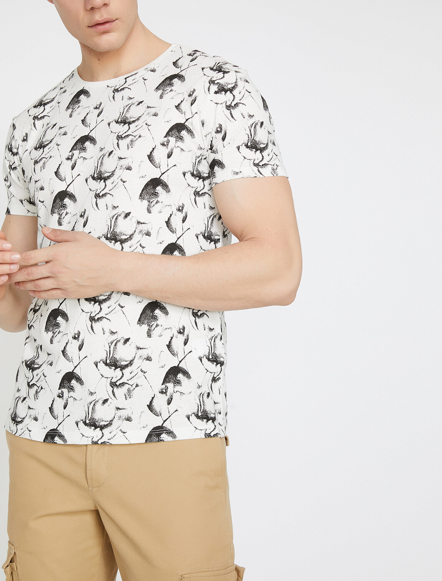   Desenli Tişört Kısa Kollu