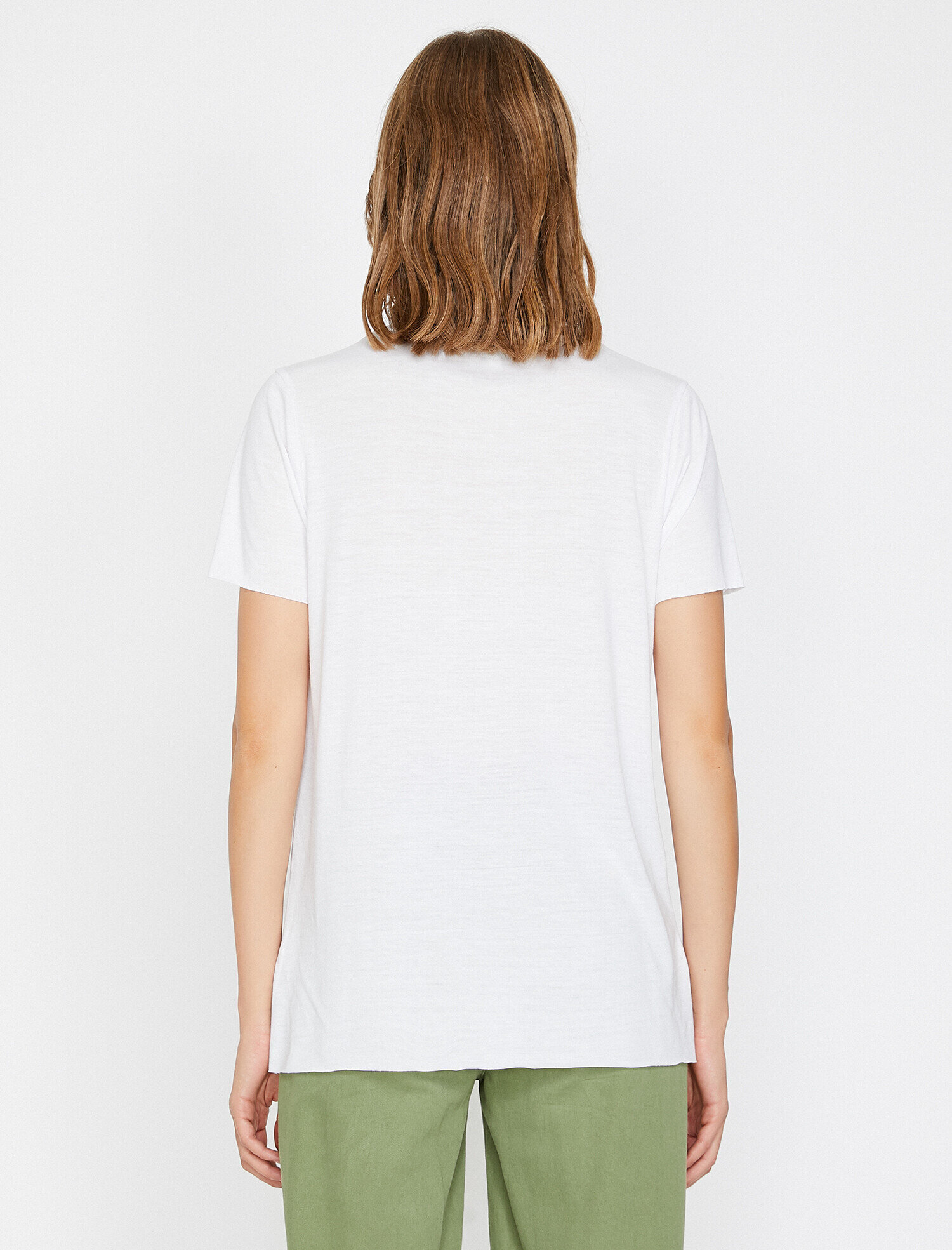   Varak Baskılı Bisiklet Yaka Standart Kalıp Tişört