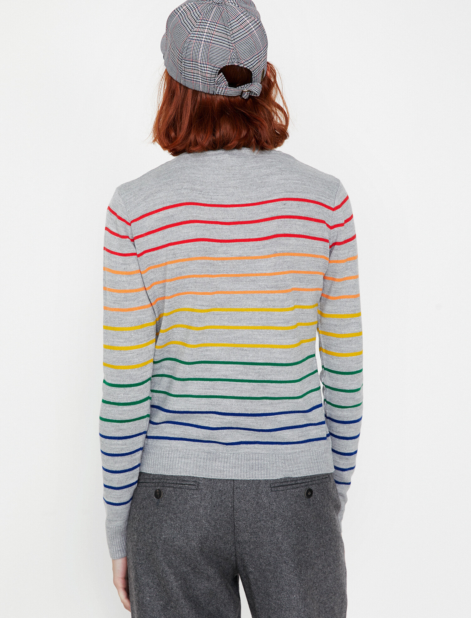   Çizgili Triko Kazak