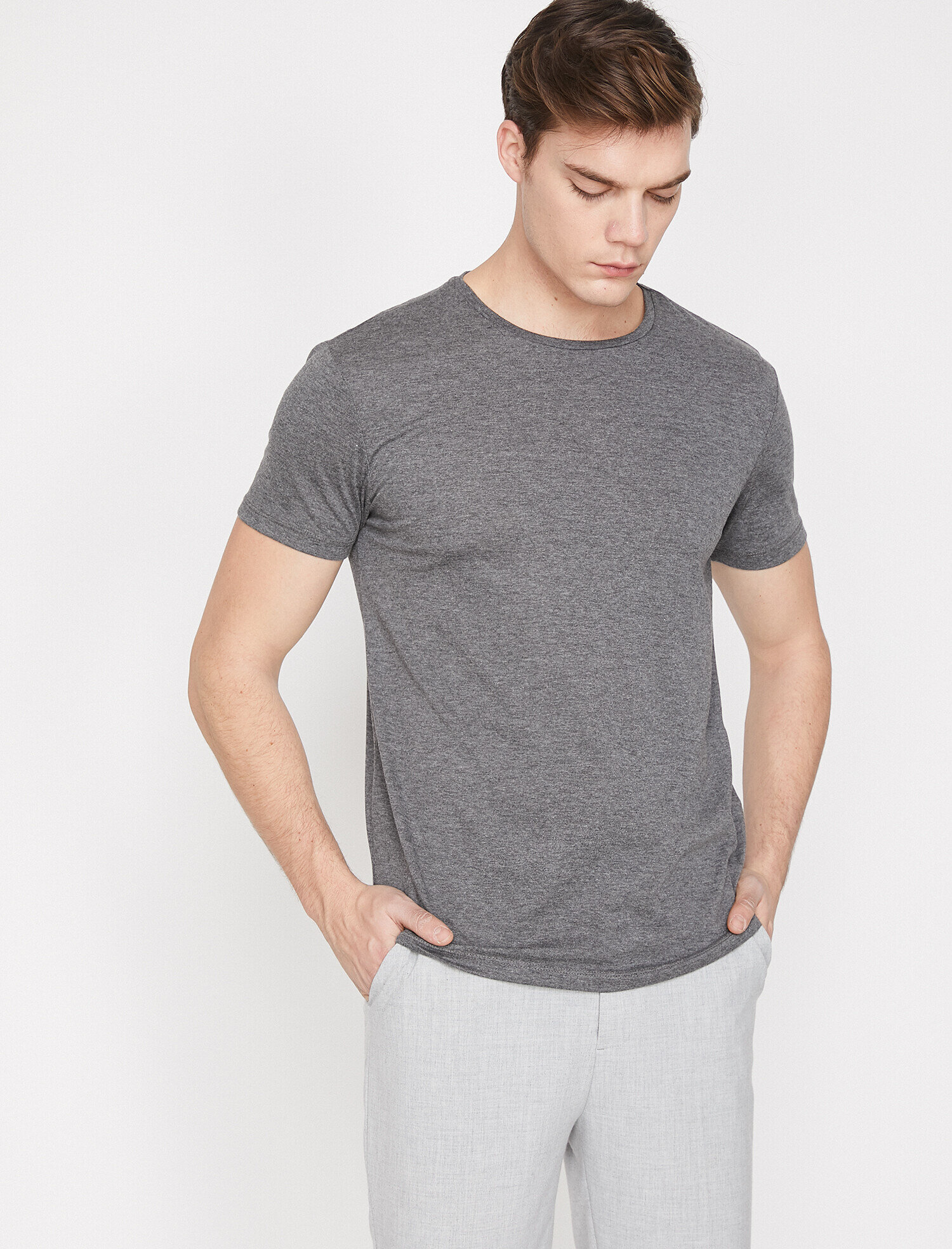   Bisiklet Yaka Tişört