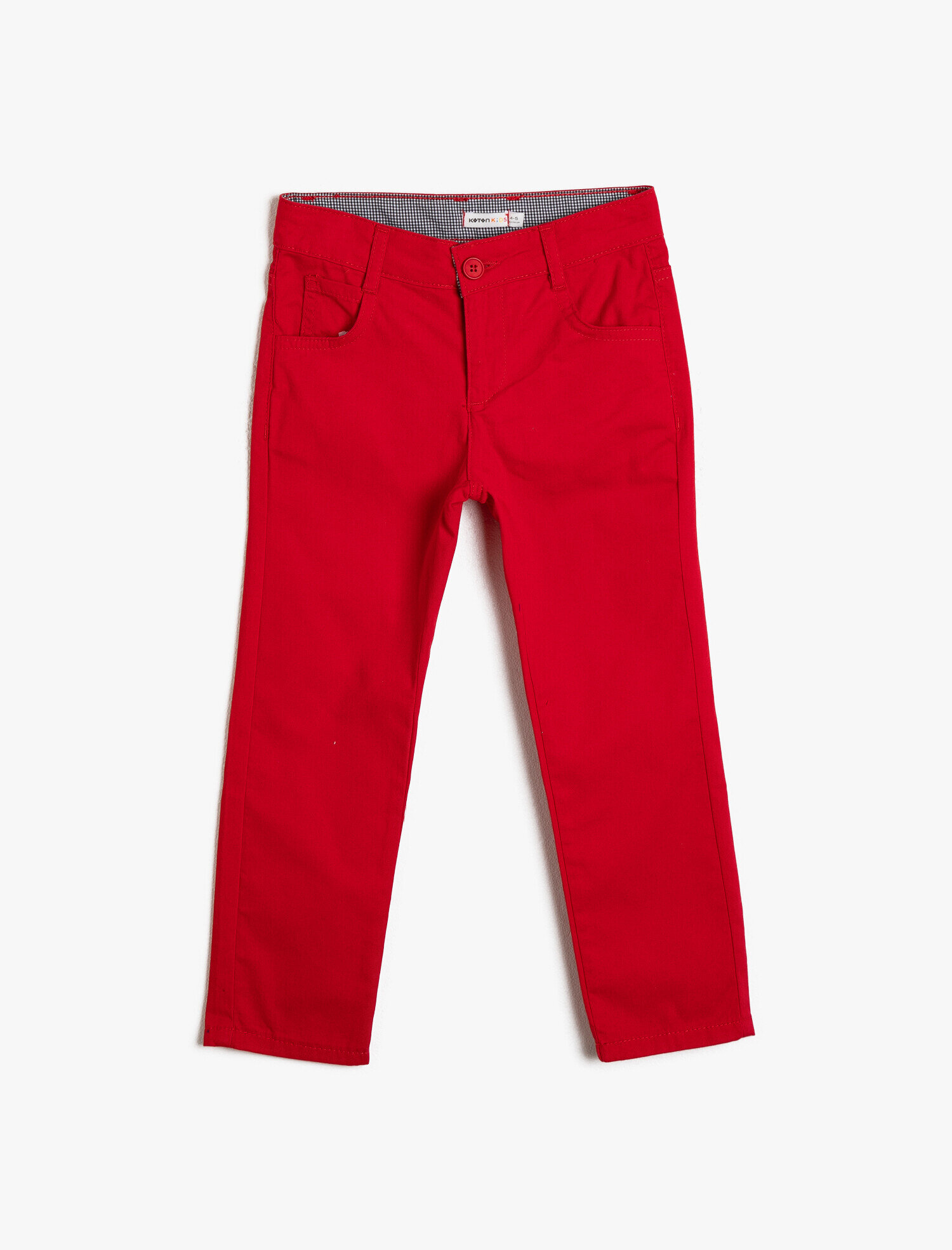  Erkek Çocuk 5 Cep Pamuk Gabardin Basic Pantalon