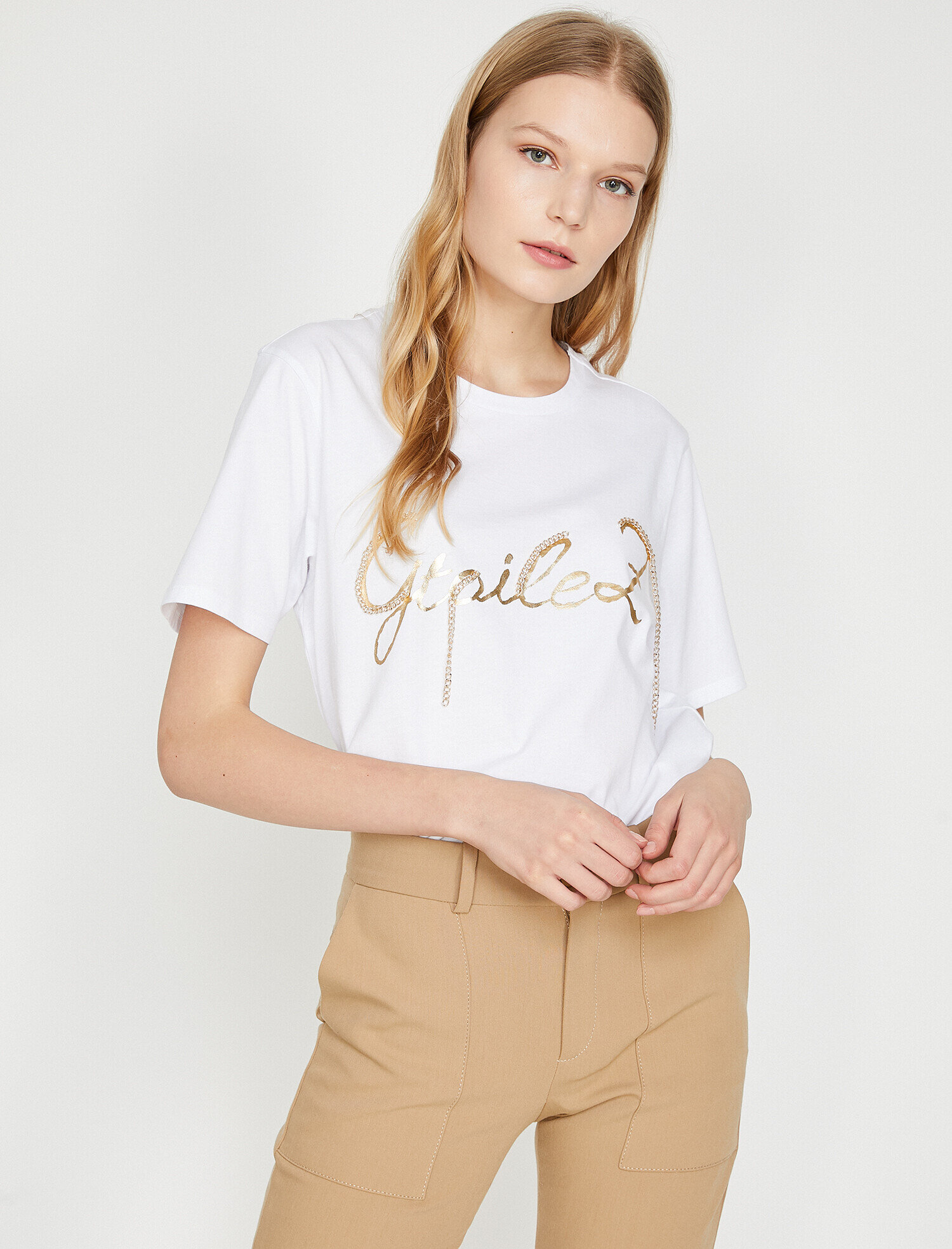   Yazılı Baskılı Tişört