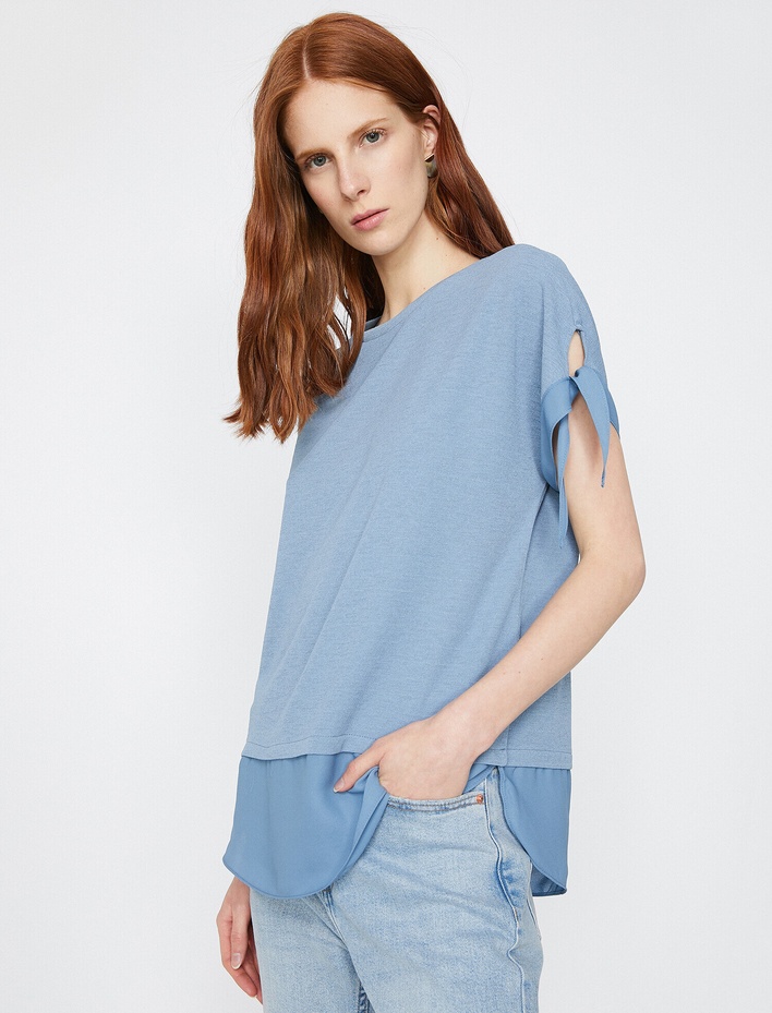  Kol Detaylı Tişört