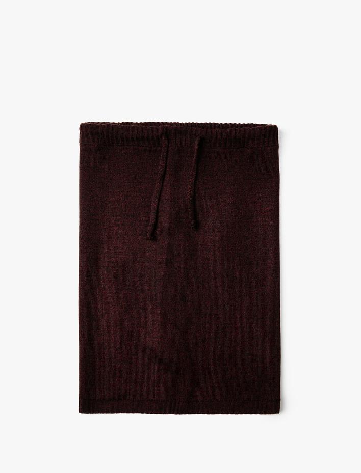 Erkek Bağlama Detaylı Örgü Boyunluk