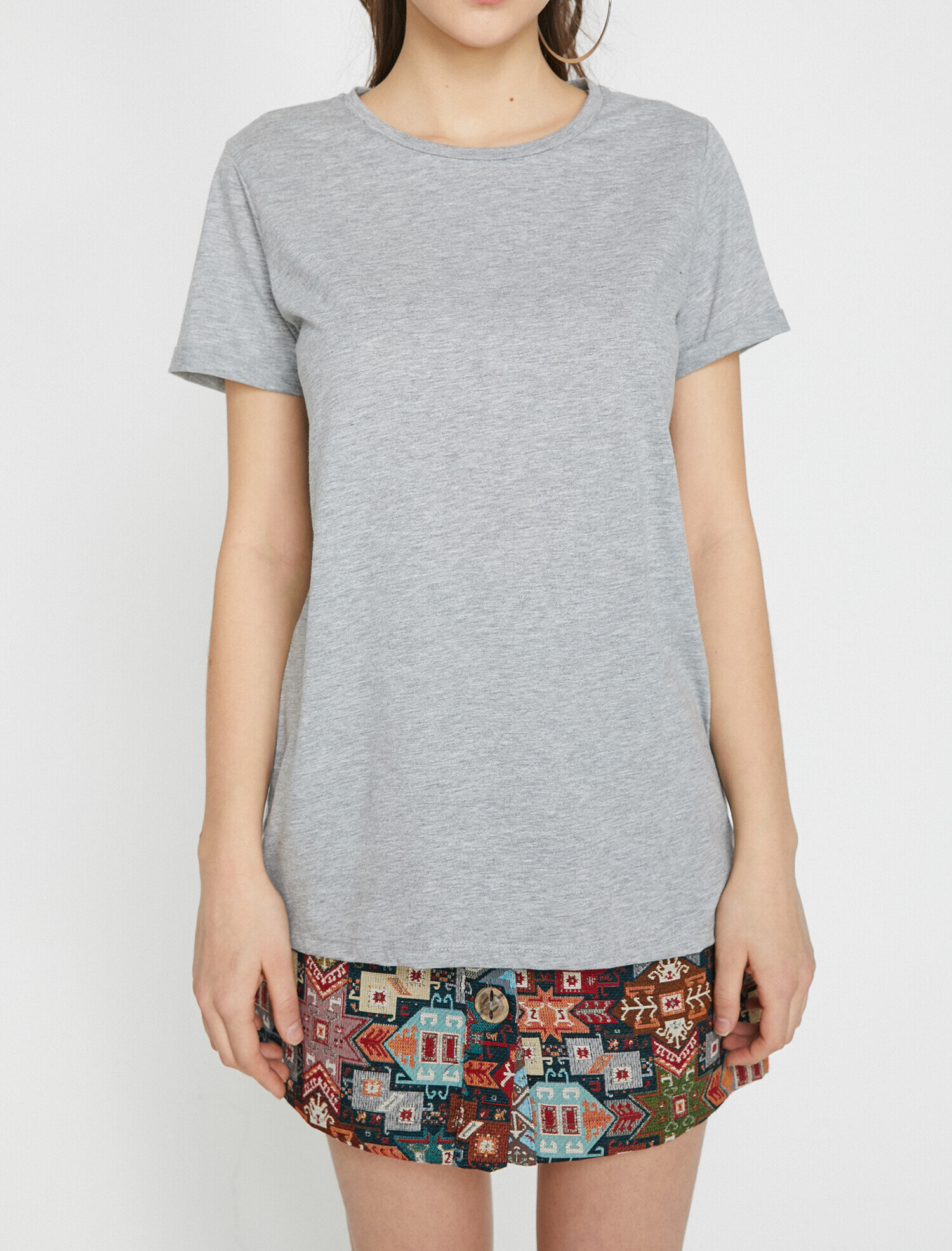   Bisiklet Yaka Basic Kısa Kol Tişört