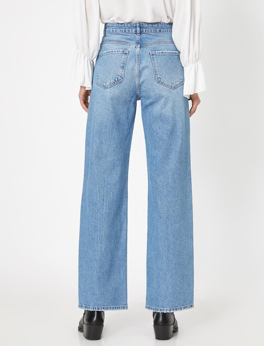   Wide Leg Jean Pantolon