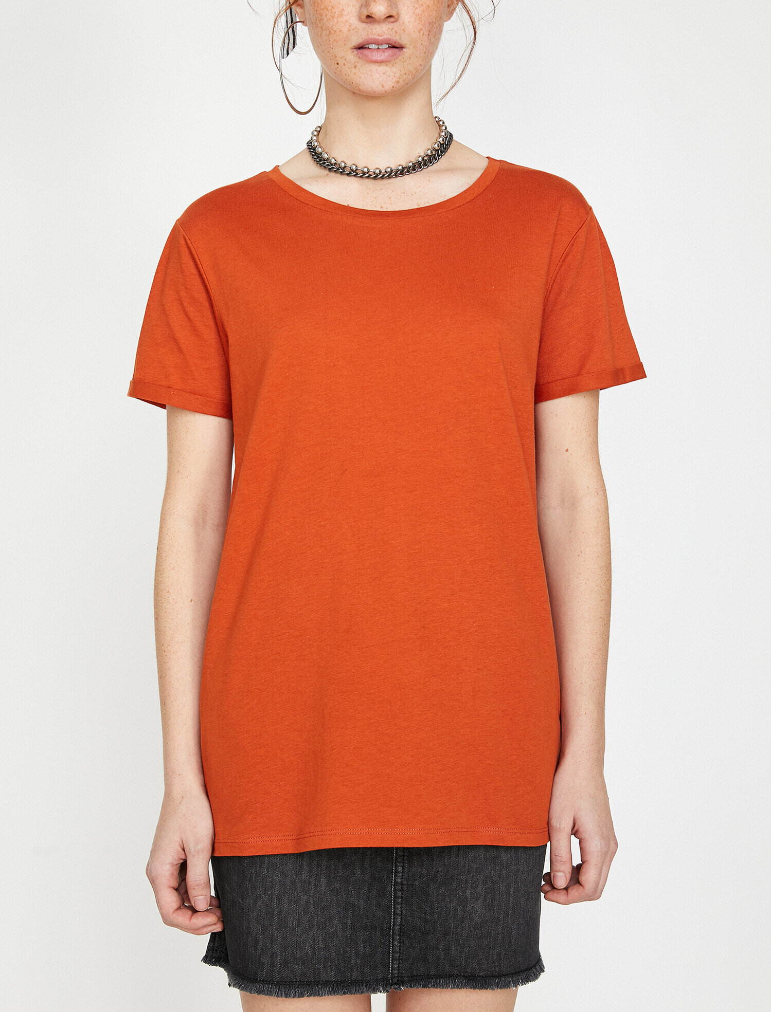   Bisiklet Yaka Basic Kısa Kol Tişört