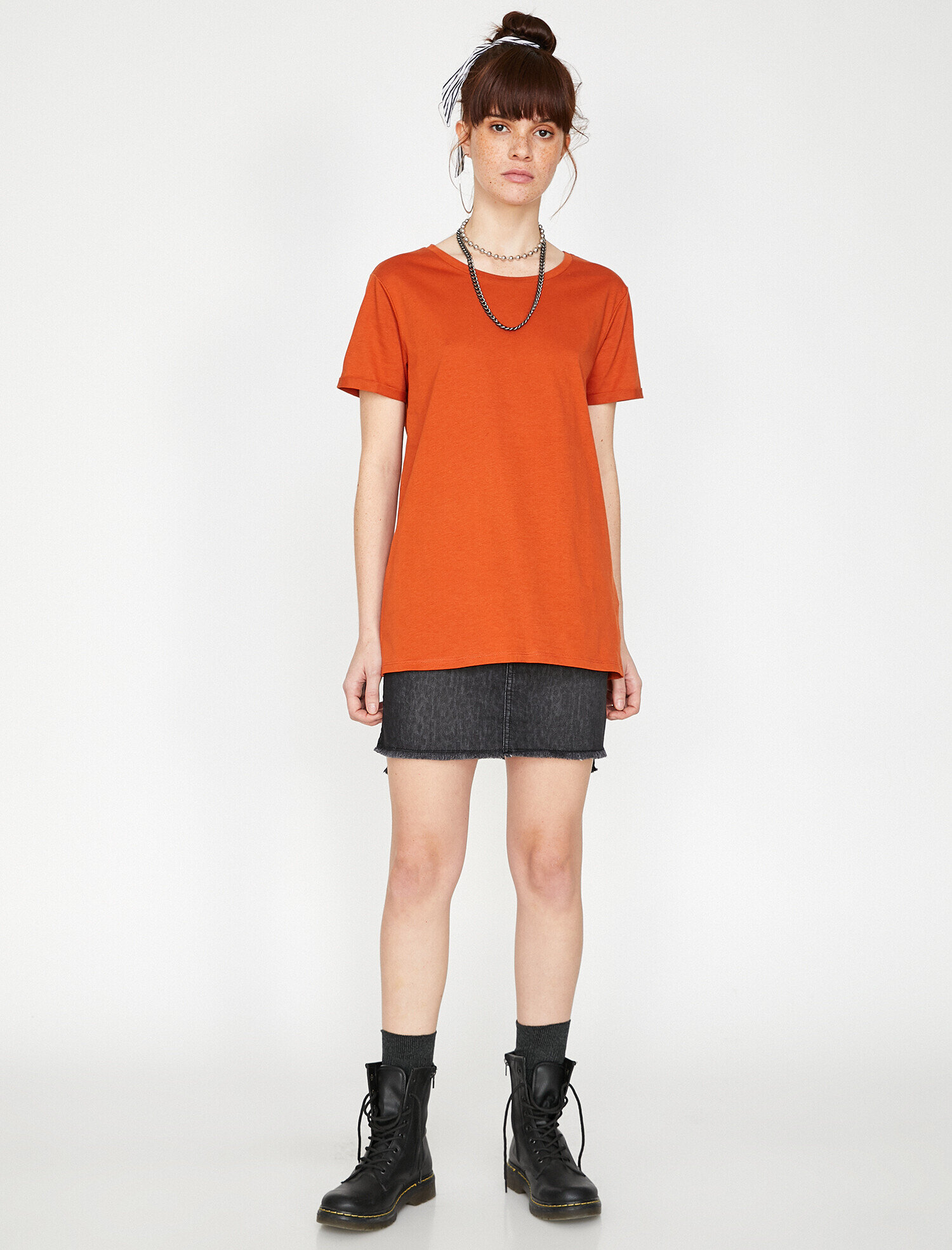   Bisiklet Yaka Basic Kısa Kol Tişört