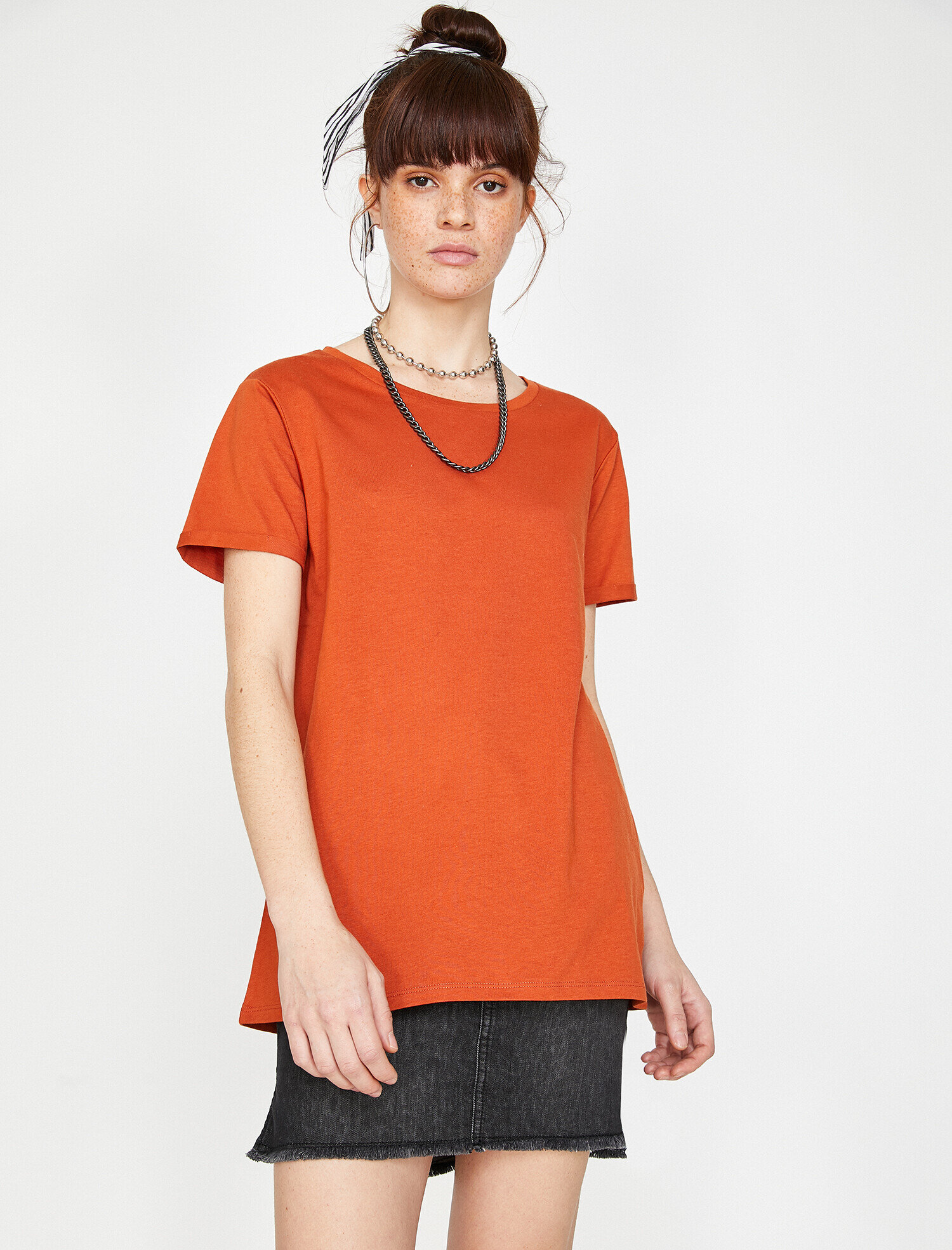   Bisiklet Yaka Basic Kısa Kol Tişört