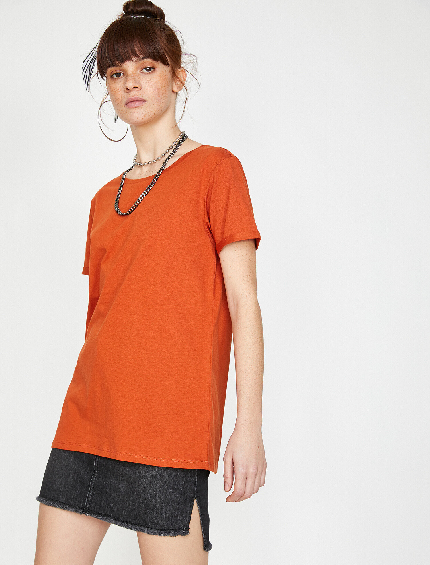   Bisiklet Yaka Basic Kısa Kol Tişört