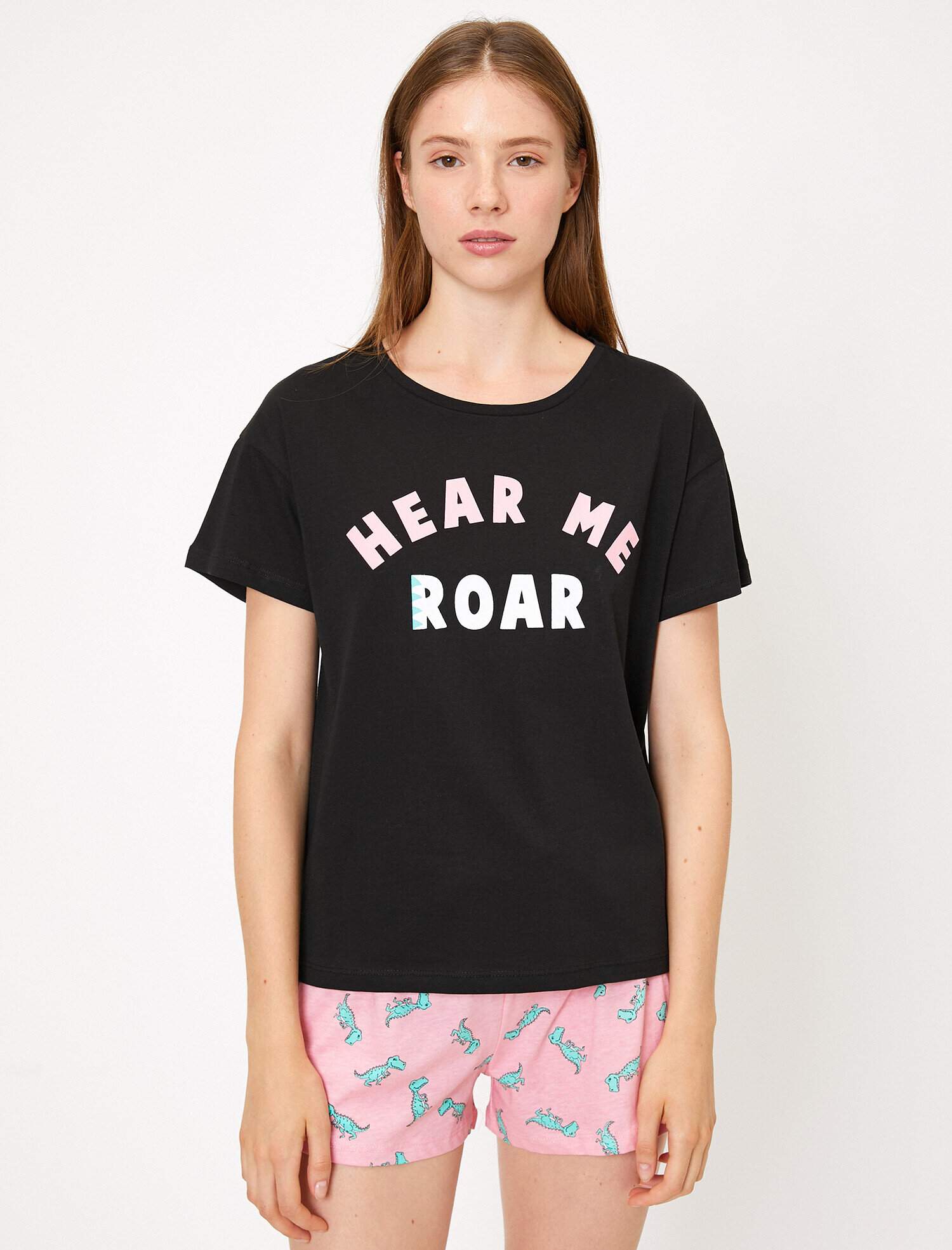   Yazılı Baskılı Pijama Seti