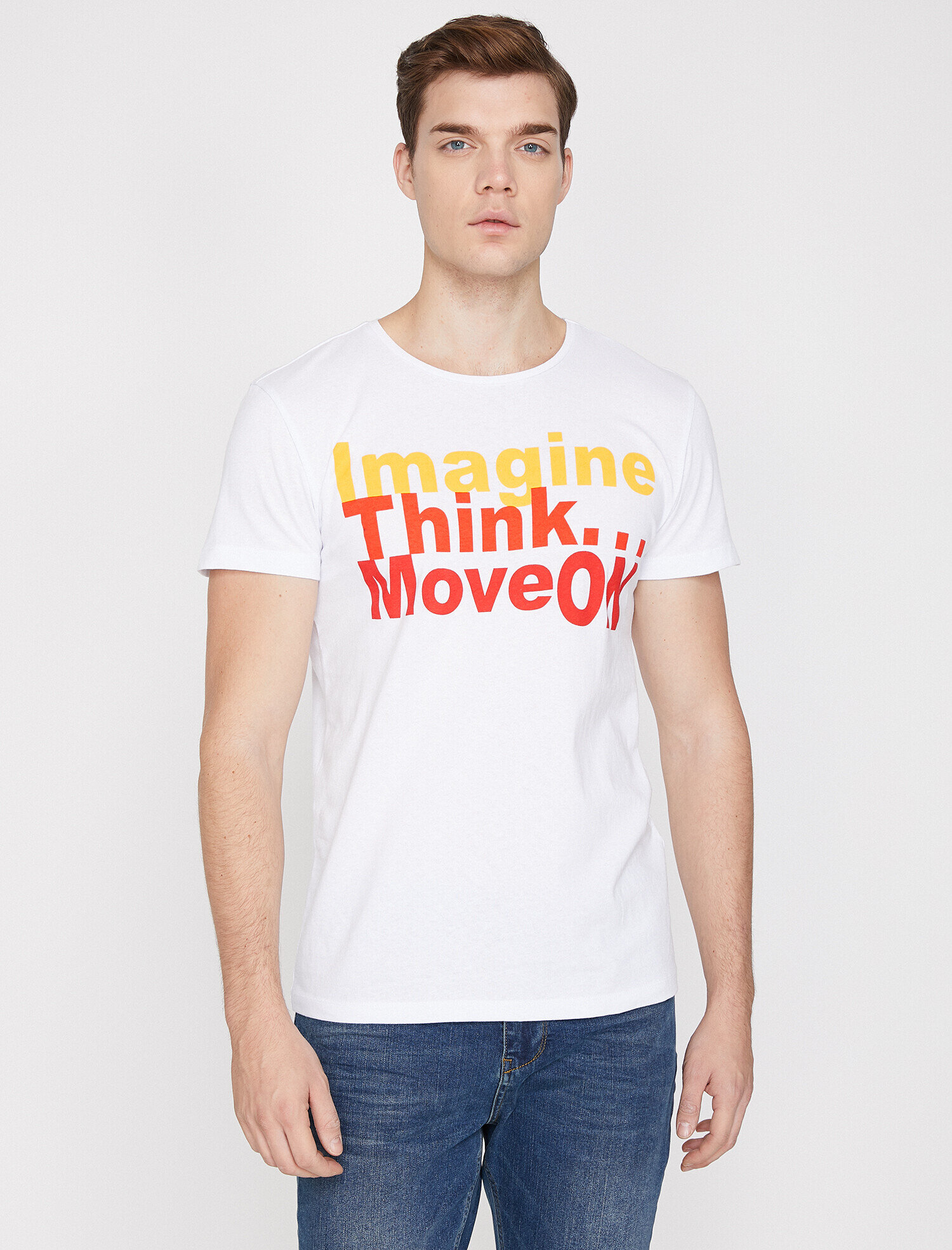   Baskılı Tişört Kısa Kollu