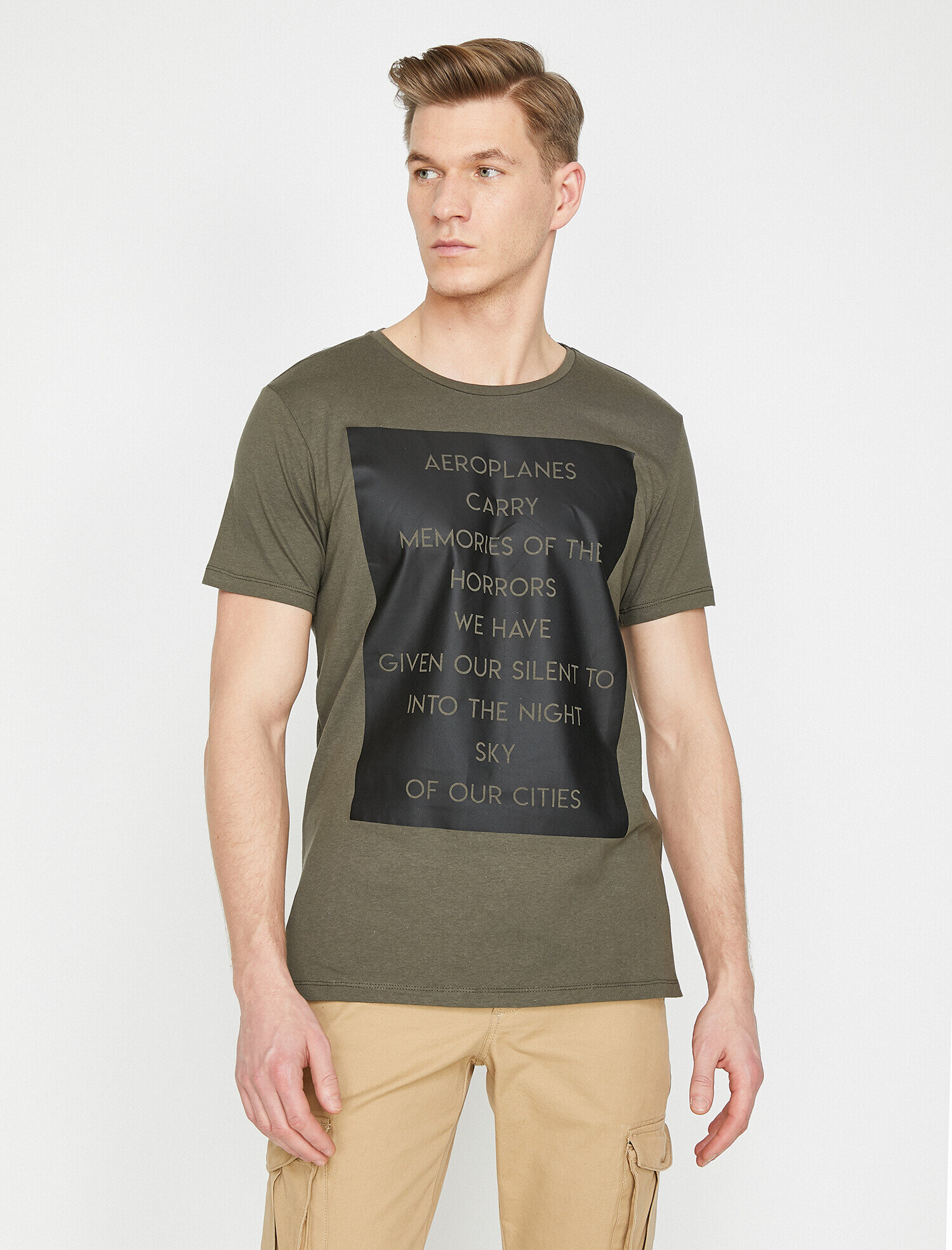   Baskılı Tişört Kısa Kollu