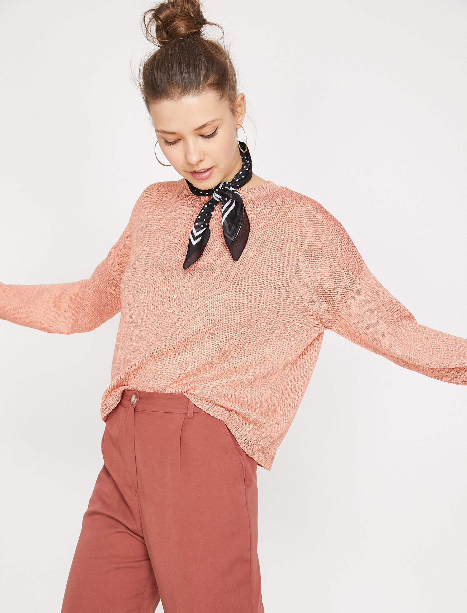   Bisiklet Yaka Triko Kazak