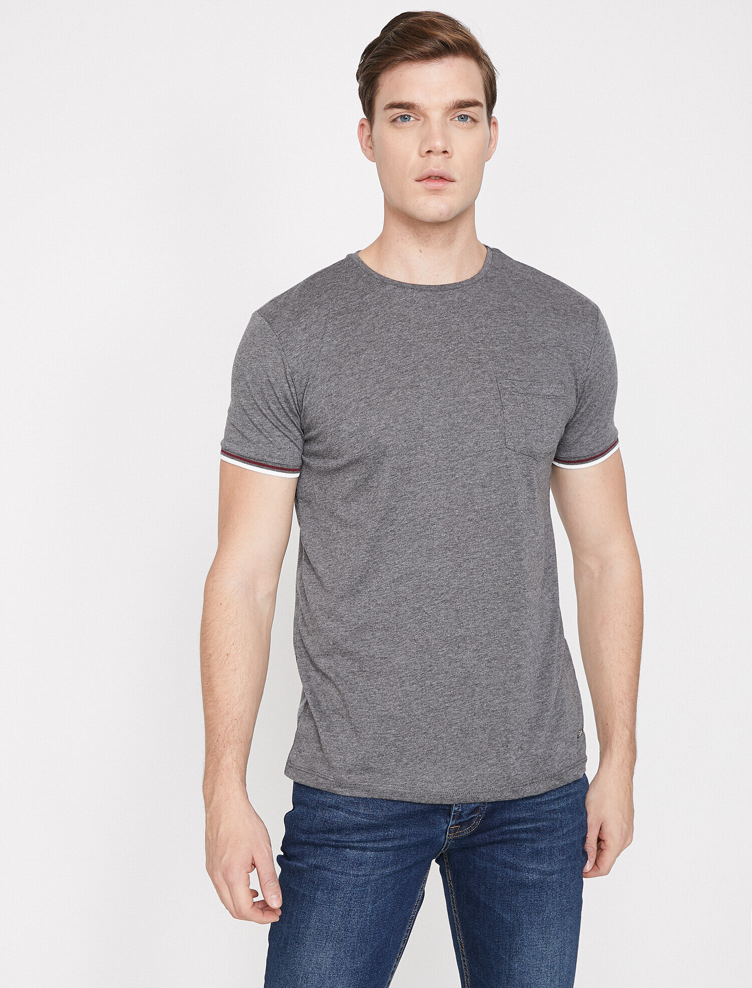   Bisiklet Yaka Tişört