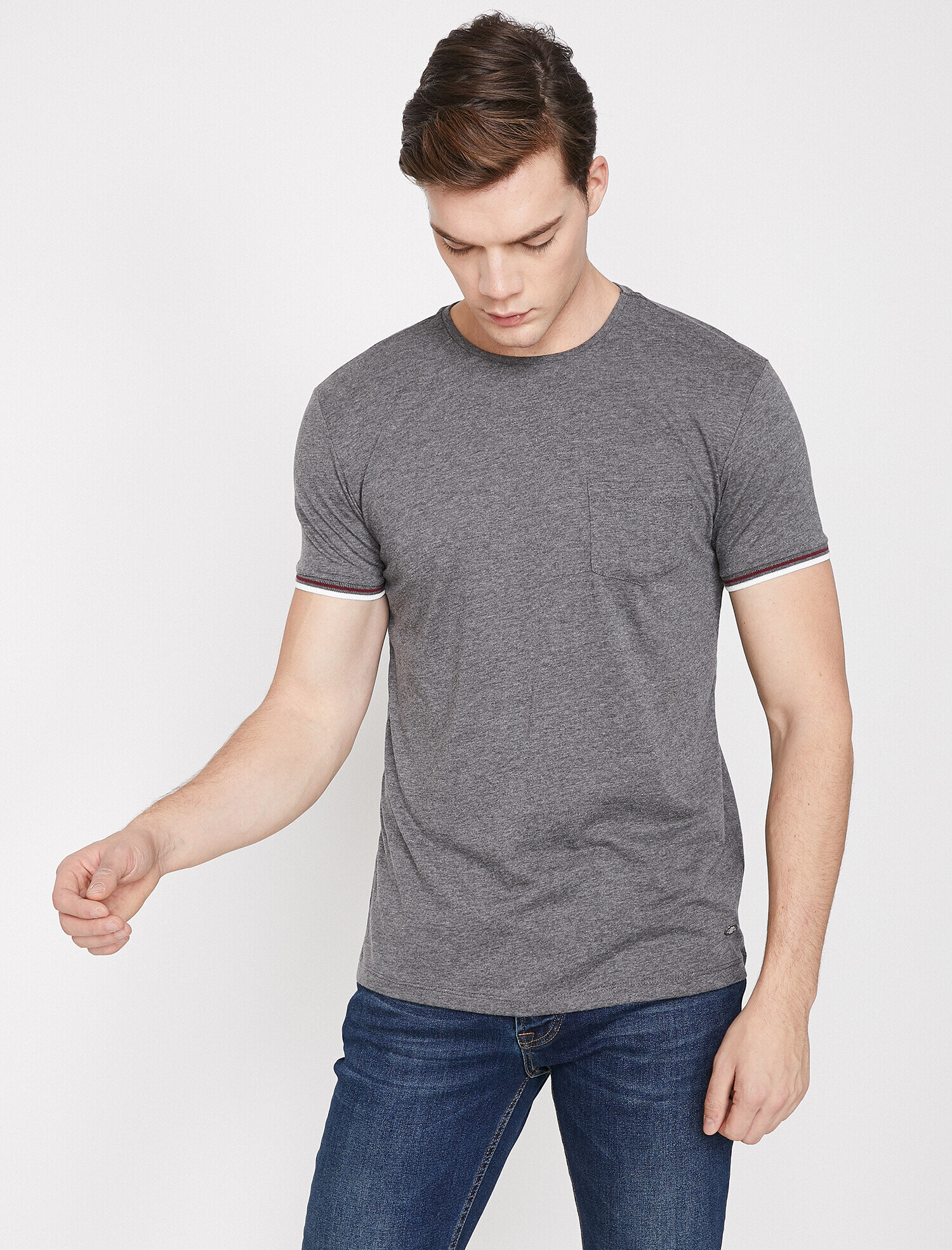   Bisiklet Yaka Tişört