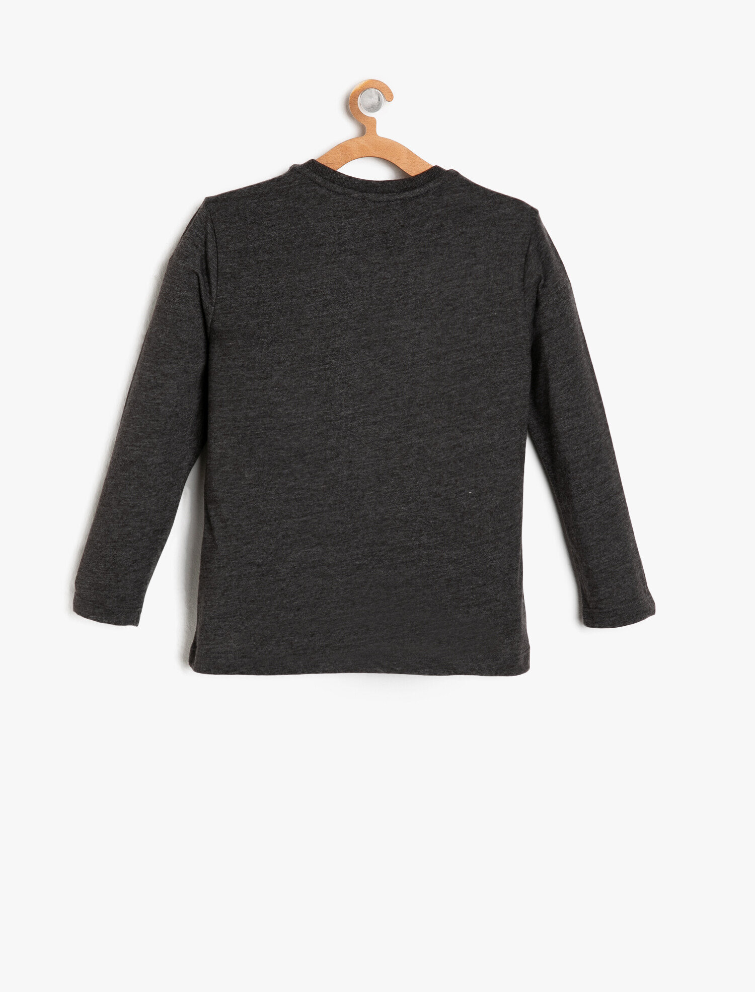  Erkek Çocuk Pullu Tişört Uzun Kollu Bisiklet Yaka