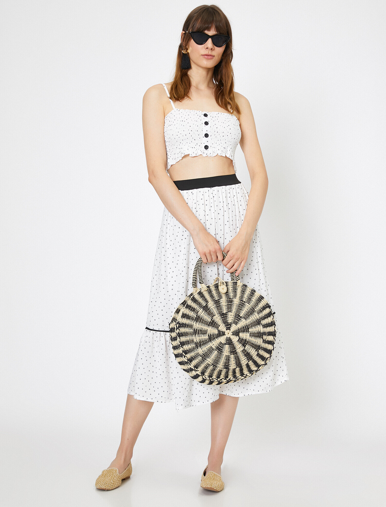   Gipeli Yıldız Desenli Crop Atlet