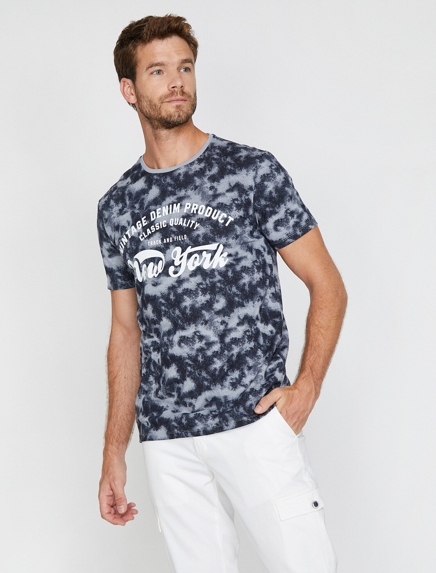   Baskılı Tişört Kısa Kollu