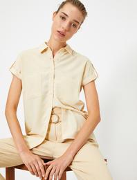 Cep Detaylı Kısa Kollu Gömlek