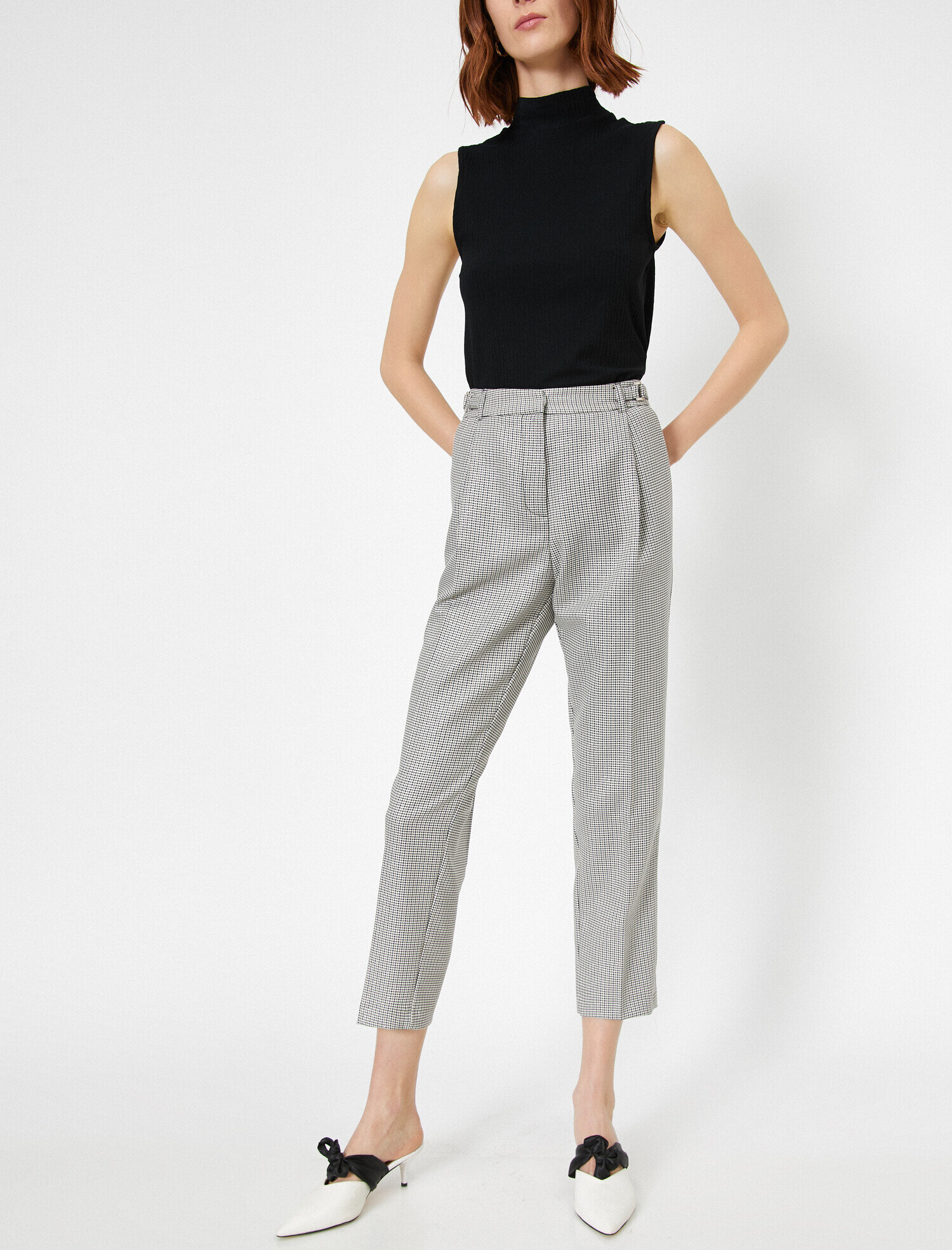   Kemerli Kısa Paça Pantolon