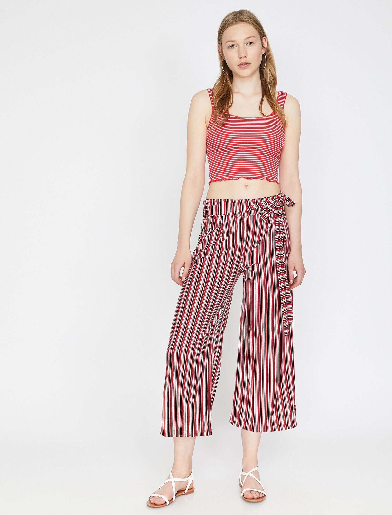 Carmen Jean - Yüksek Bel Dar Kesim Dar Paça Pantolon