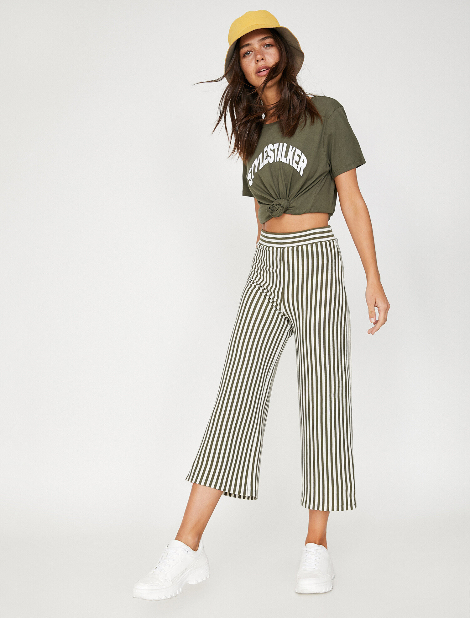   Yüksek Bel Bol Paça Pantolon