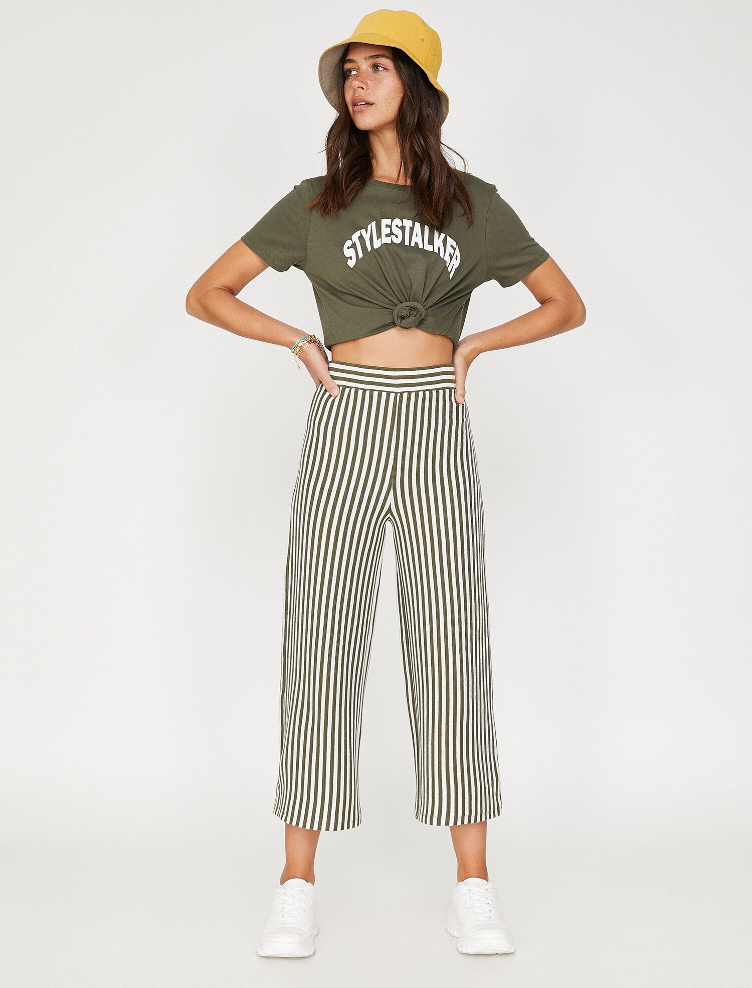   Yüksek Bel Bol Paça Pantolon