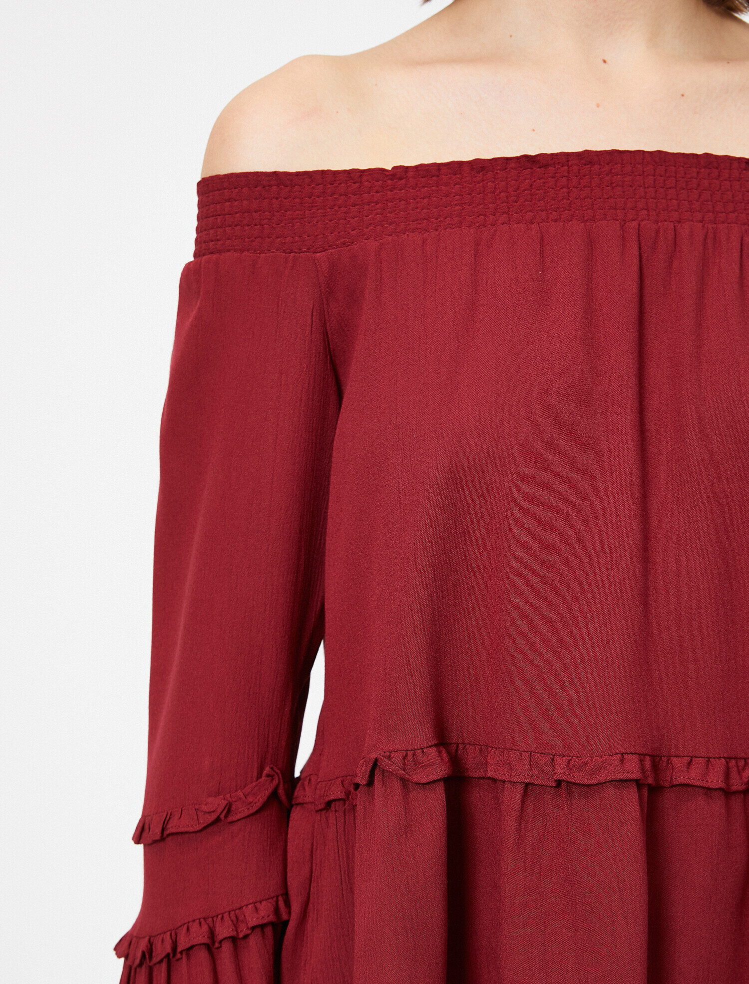   Dantel Detaylı Uzun Kollu Bluz