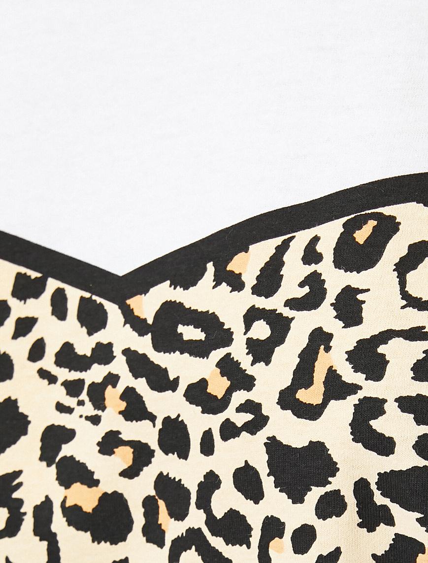   Leopar Desenli Tişört