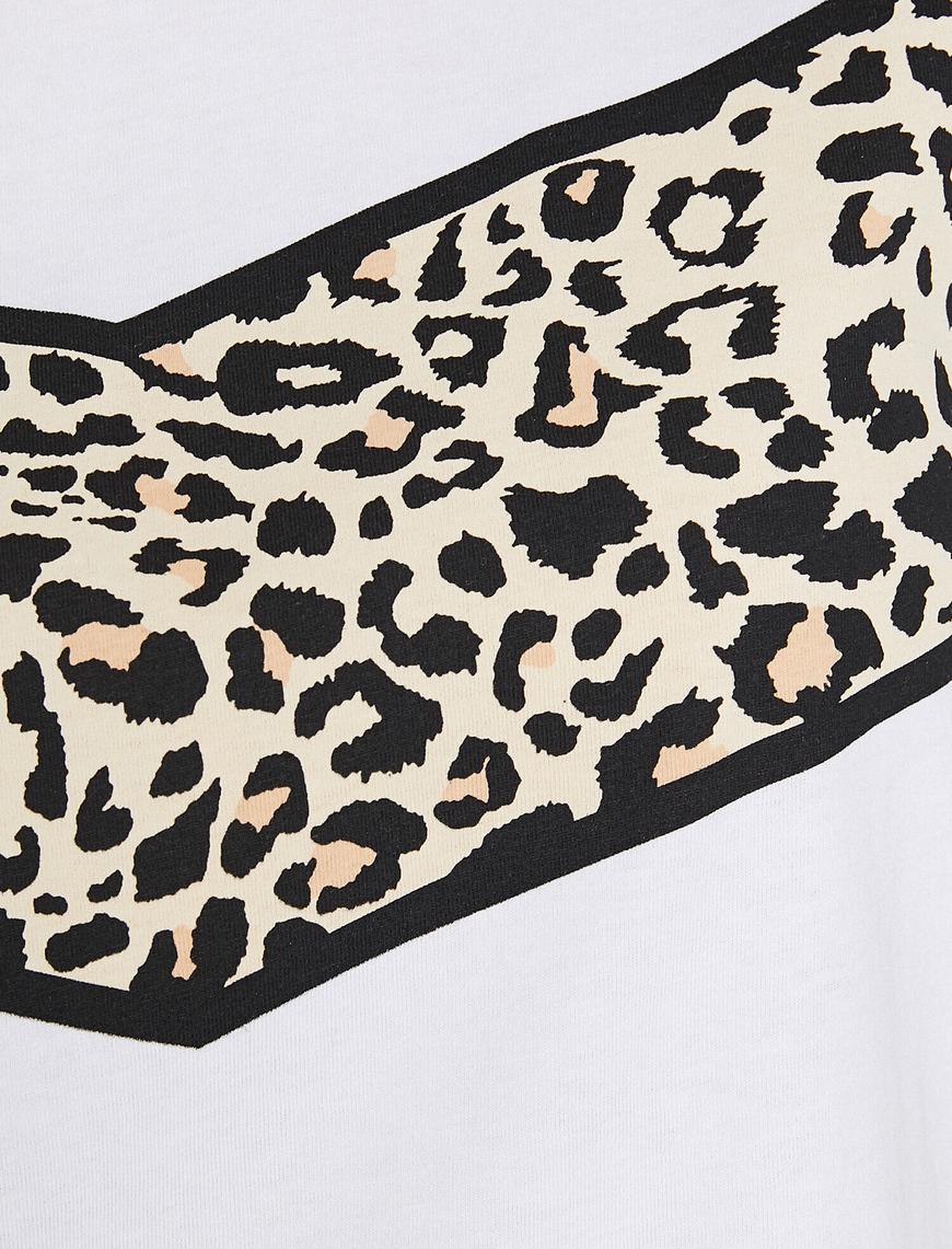   Leopar Desenli Tişört