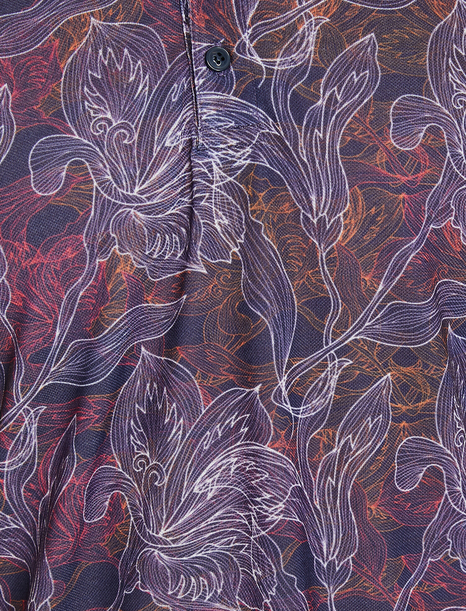   Desenli Polo Yaka Tişört Kısa Kollu