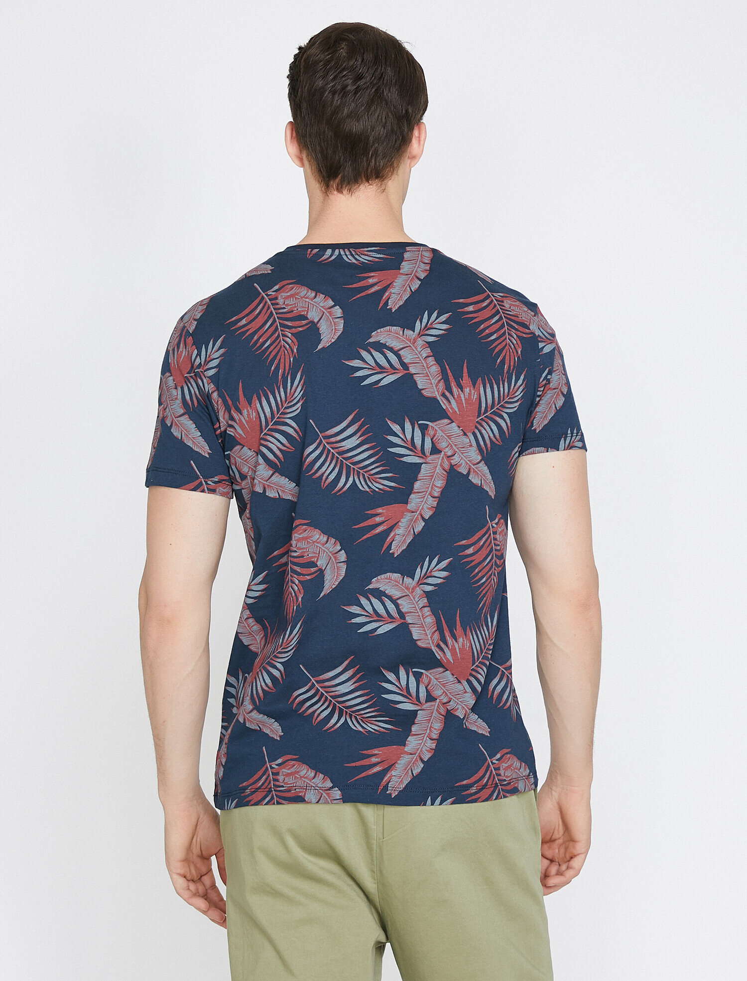   Çiçekli Tişört Kısa Kollu