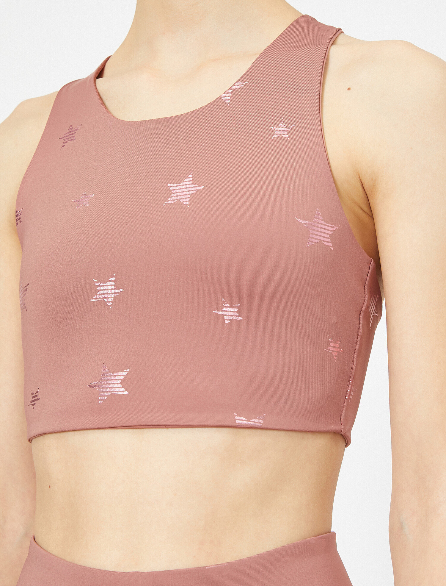 Yıldız Baskılı Sporcu Sütyeni