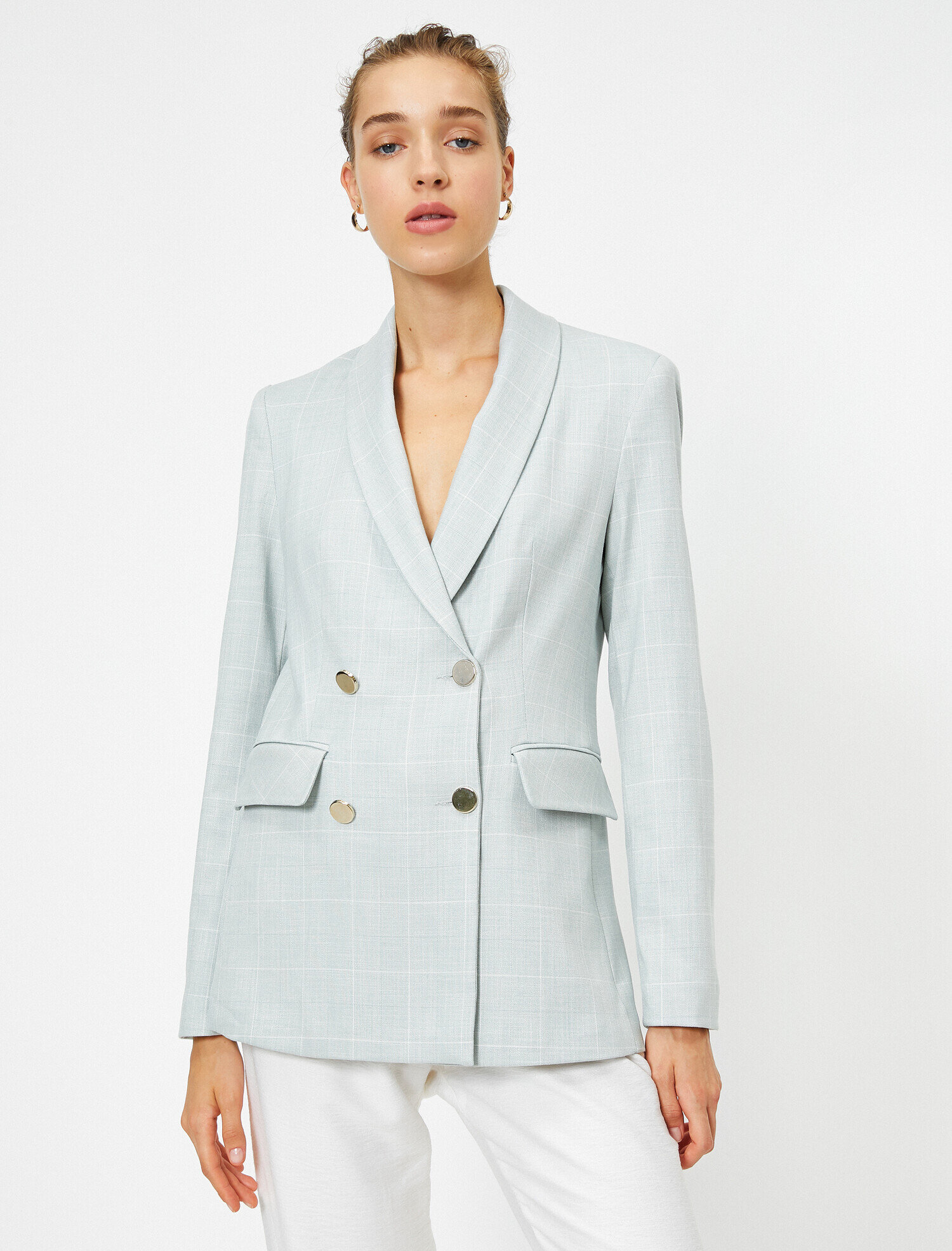  Düğmeli Blazer Ceket