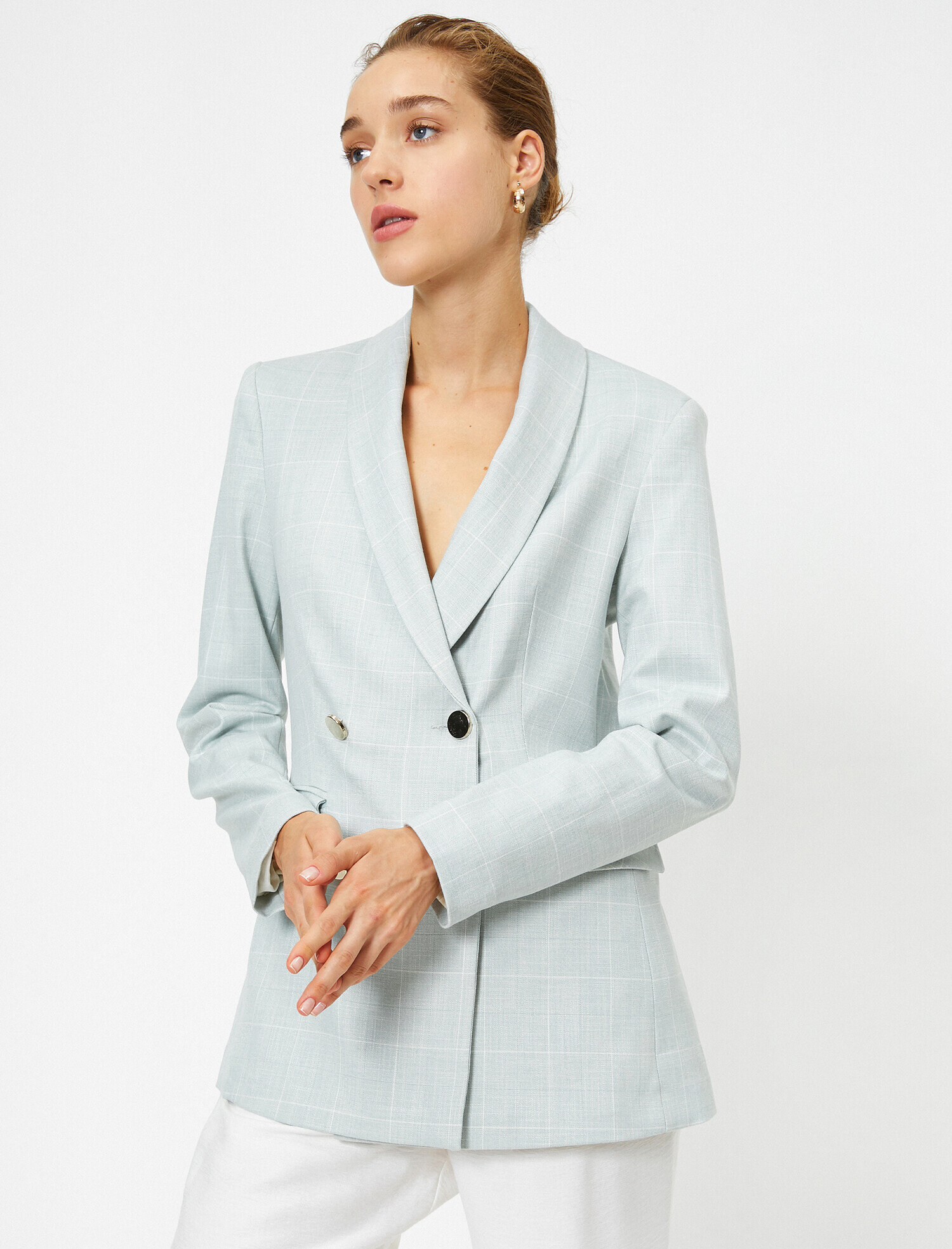   Düğmeli Blazer Ceket