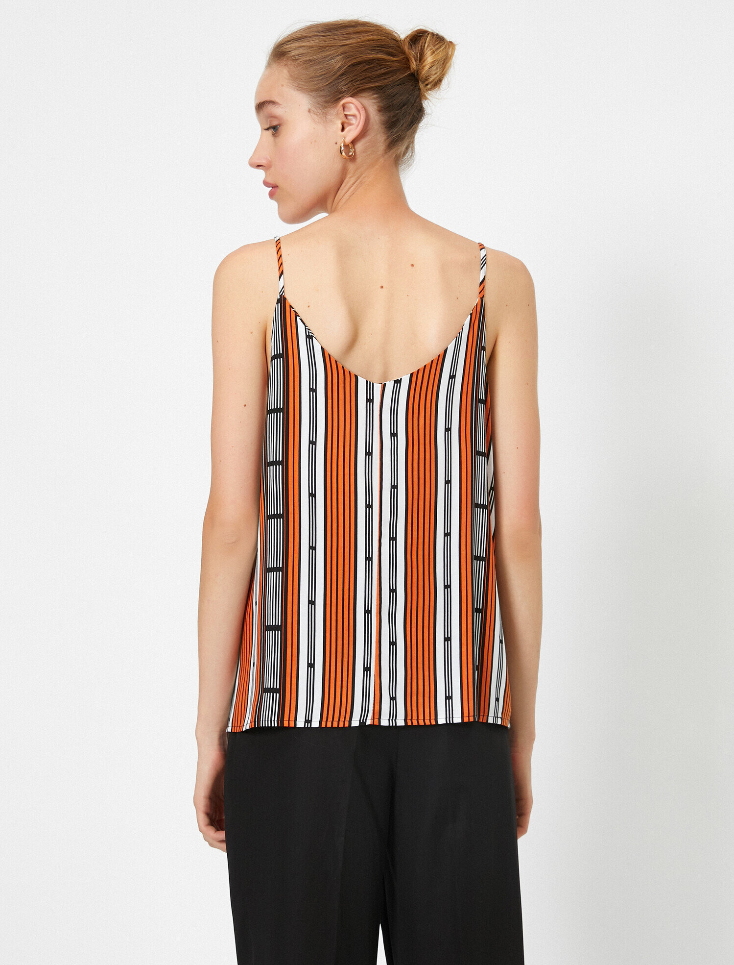   İp Askılı Çizgili Atlet