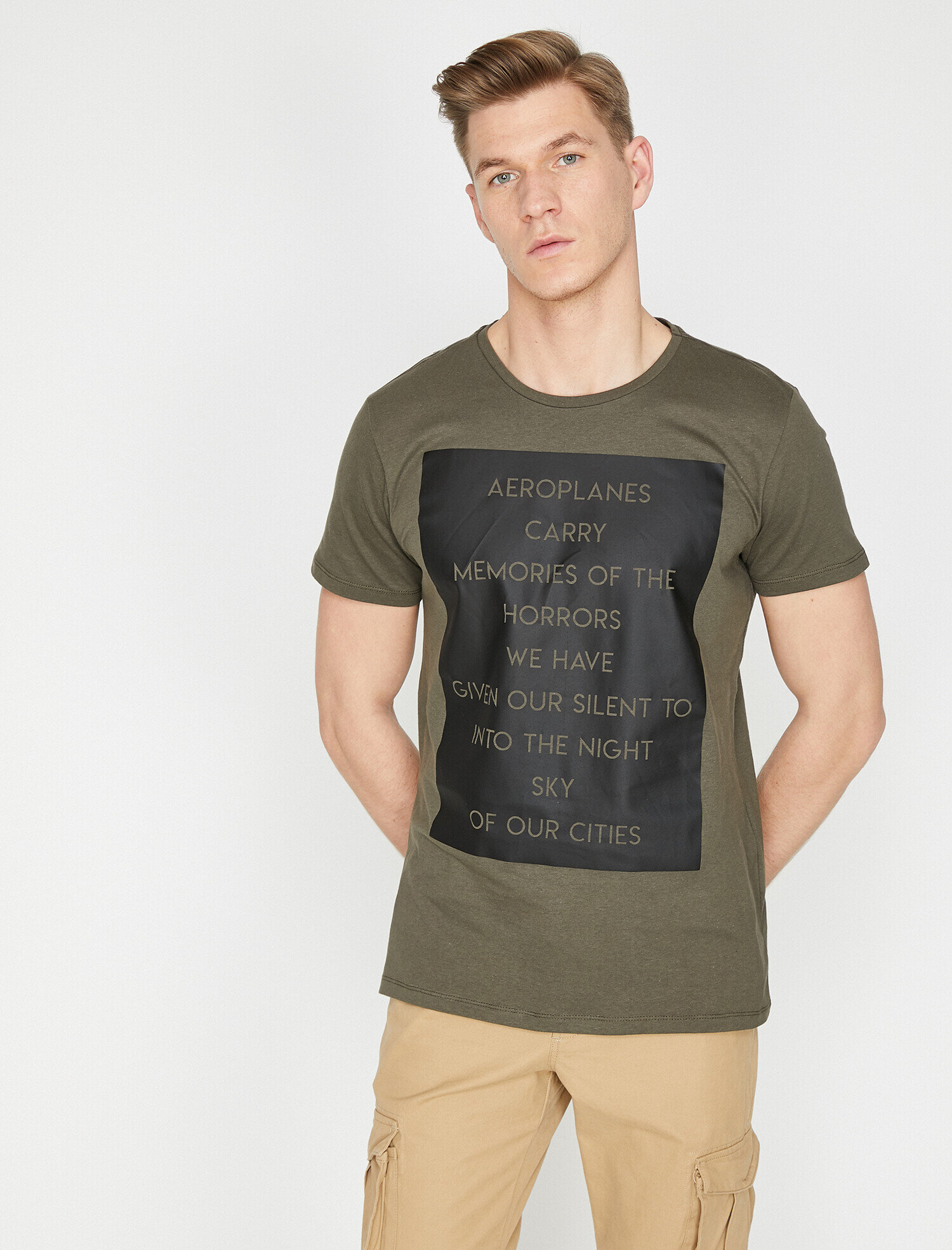   Baskılı Tişört Kısa Kollu