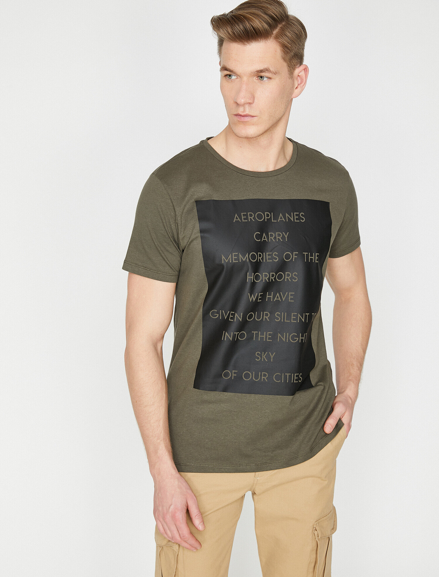   Baskılı Tişört Kısa Kollu