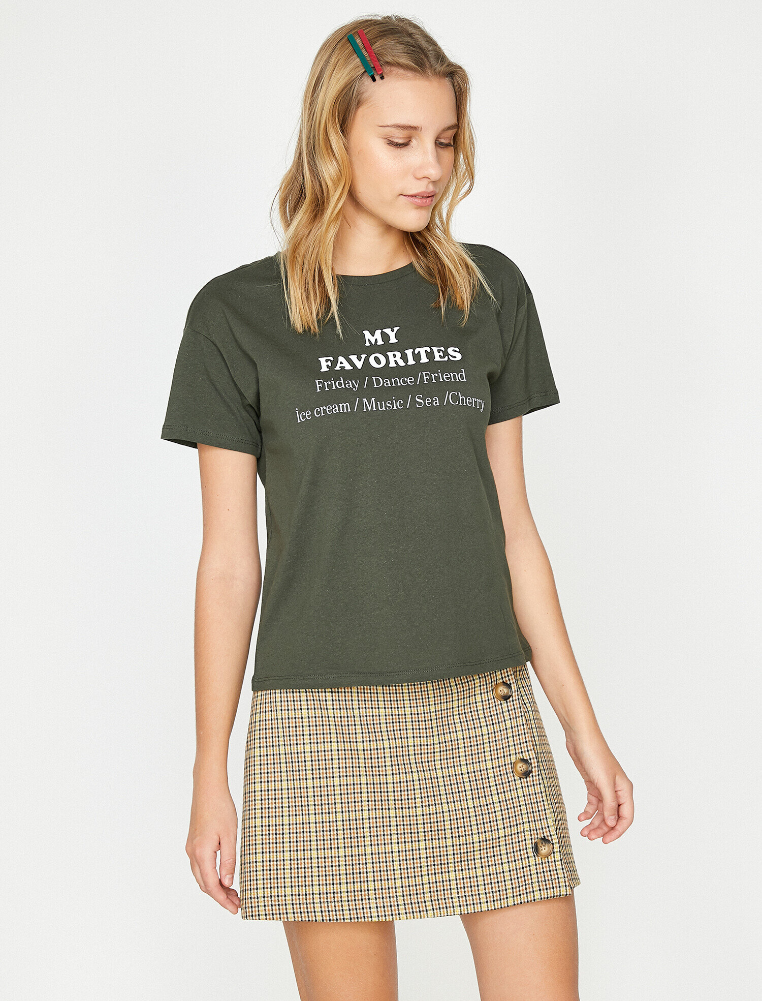   Yazılı Baskılı Tişört