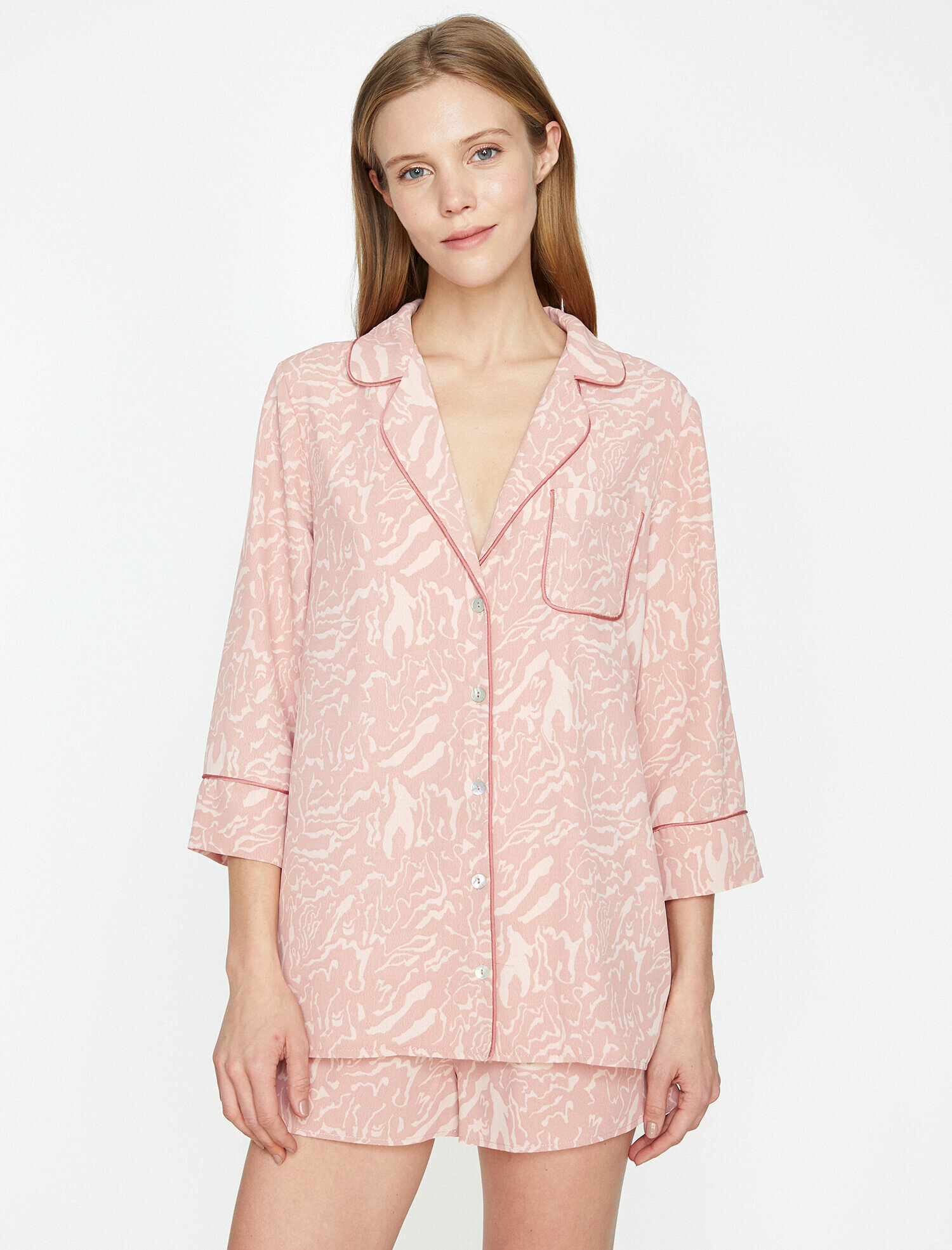   Desenli Pijama Üstü