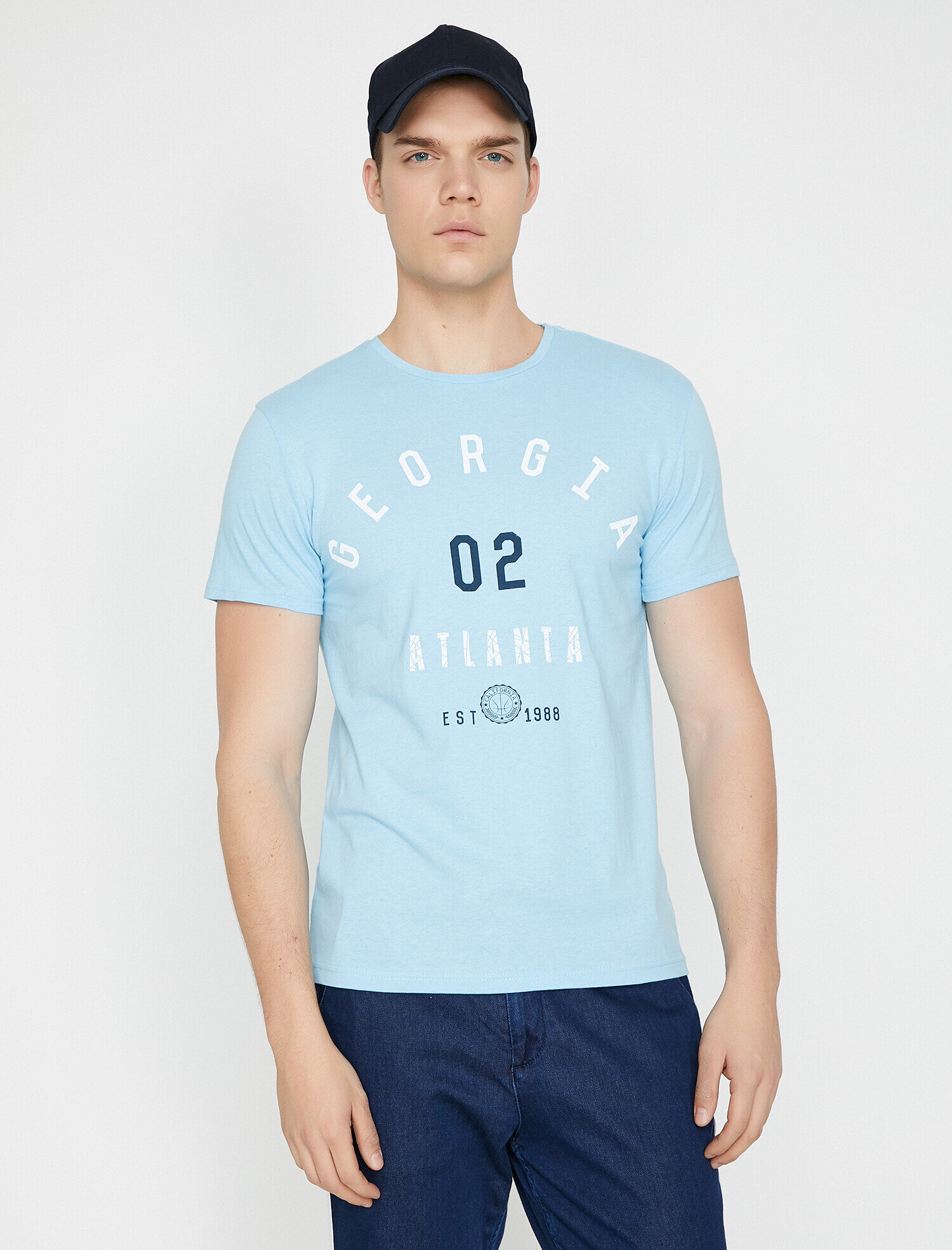 Baskılı Tişört Kısa Kollu