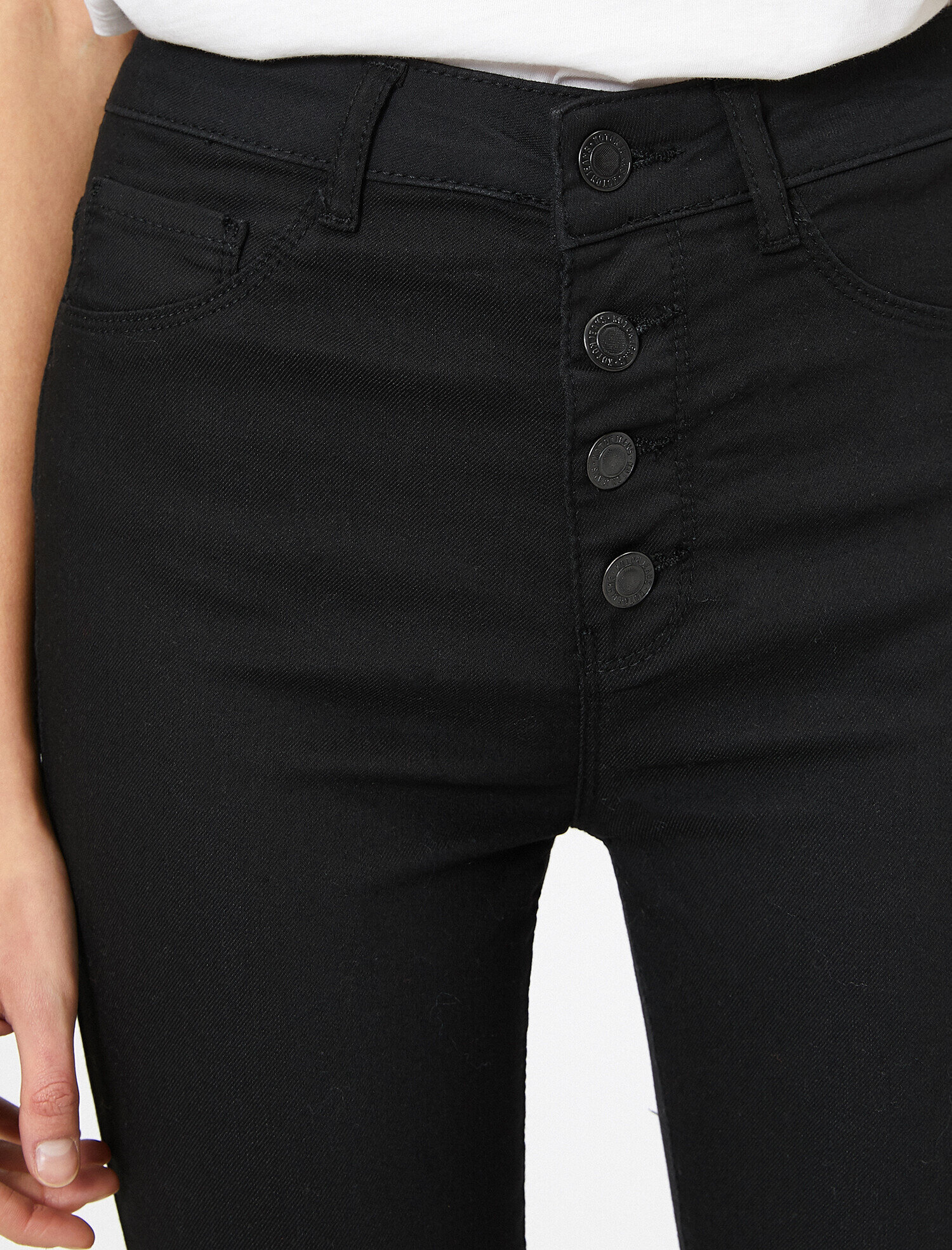   Carmen Jean - Yüksek Bel Dar Kesim Dar Paça Pantolon