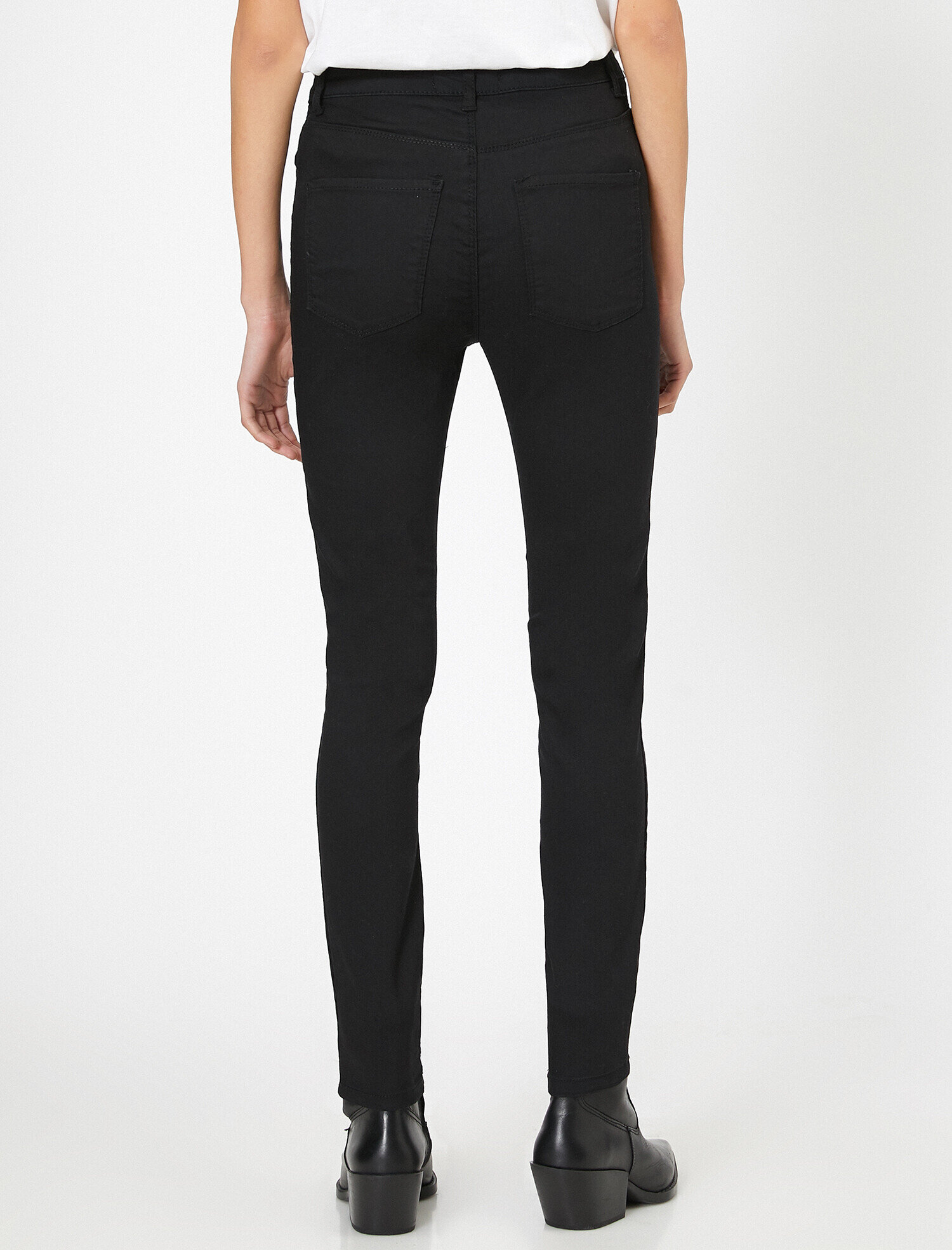   Carmen Jean - Yüksek Bel Dar Kesim Dar Paça Pantolon