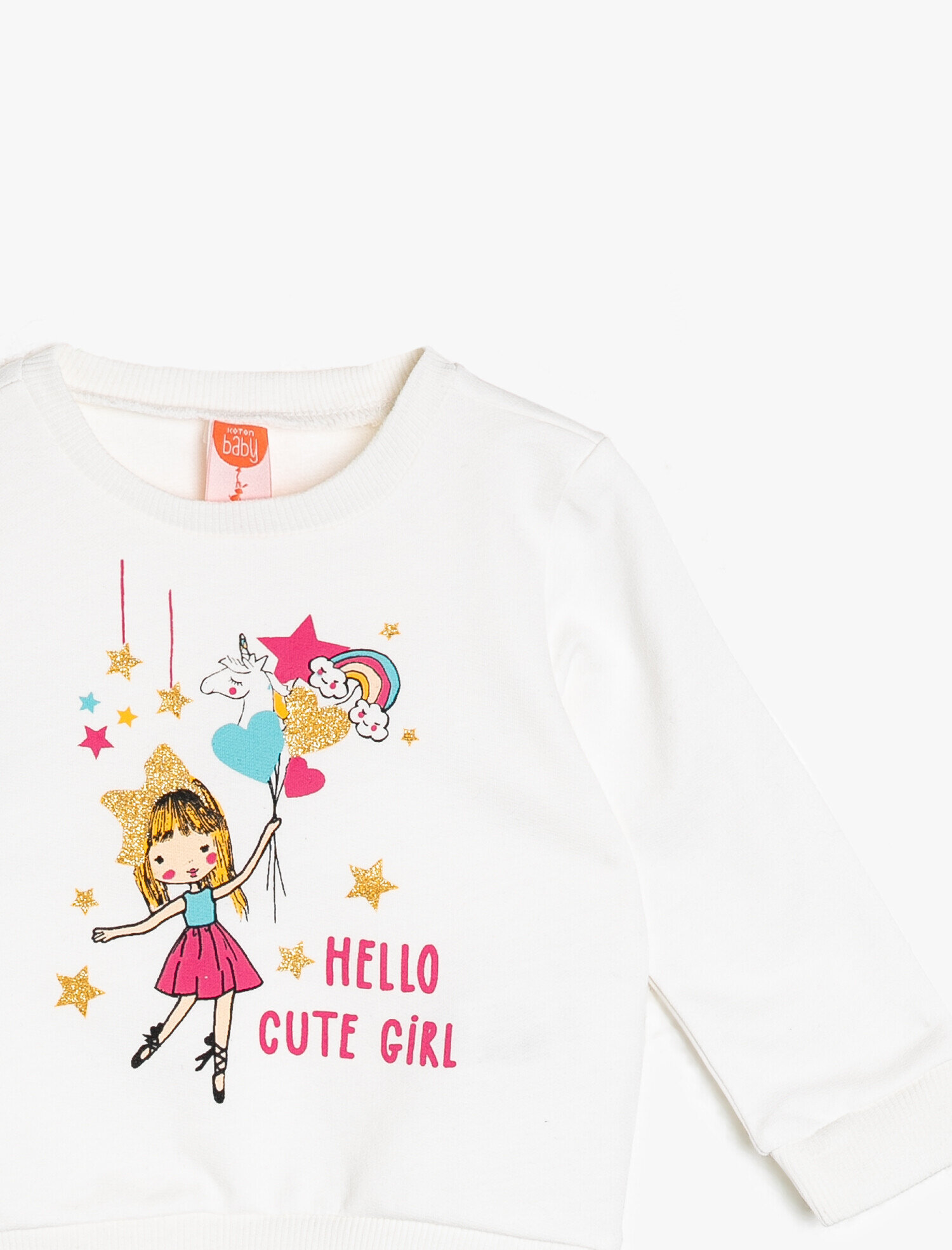 Kız Bebek Baskılı Sweatshirt