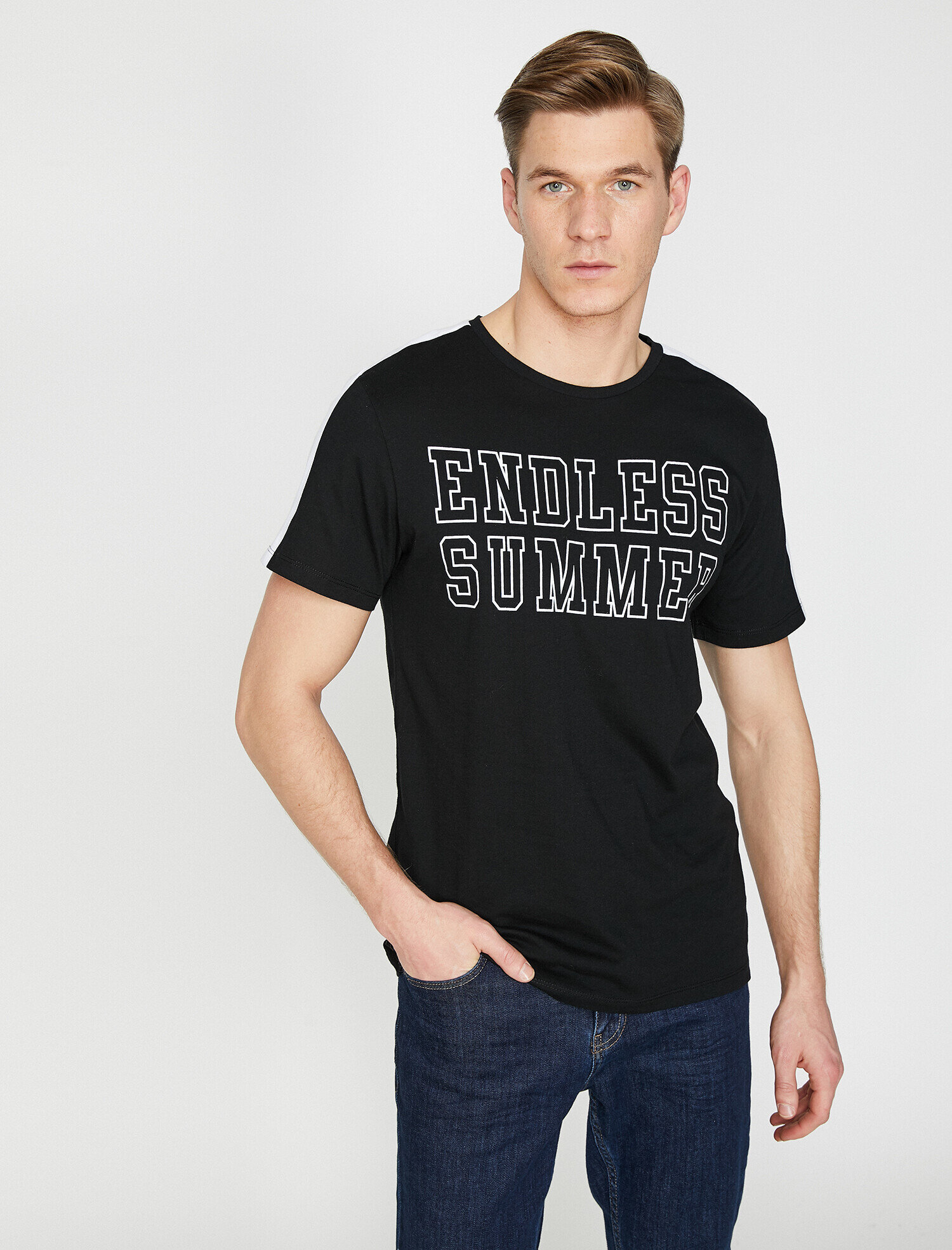   Baskılı Tişört Kısa Kollu