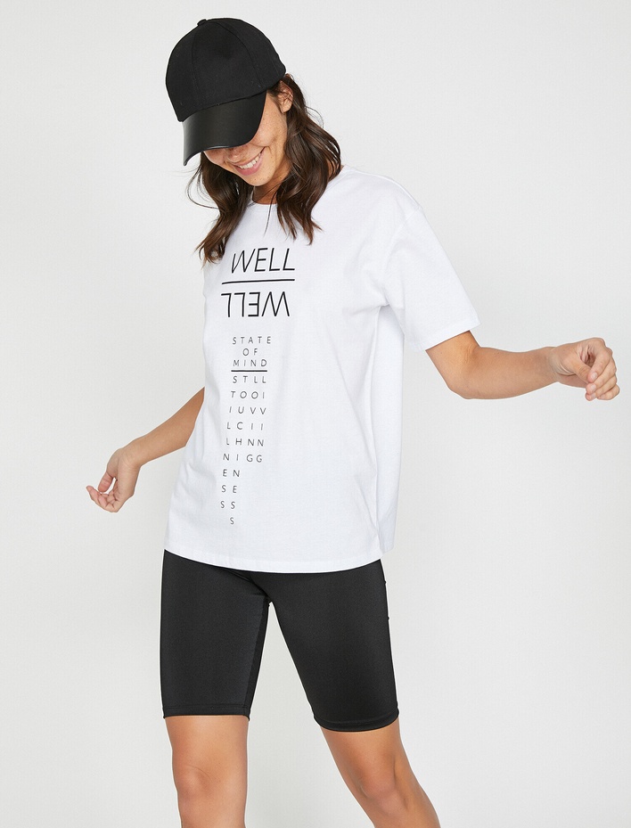  Yazılı Baskılı Tişört