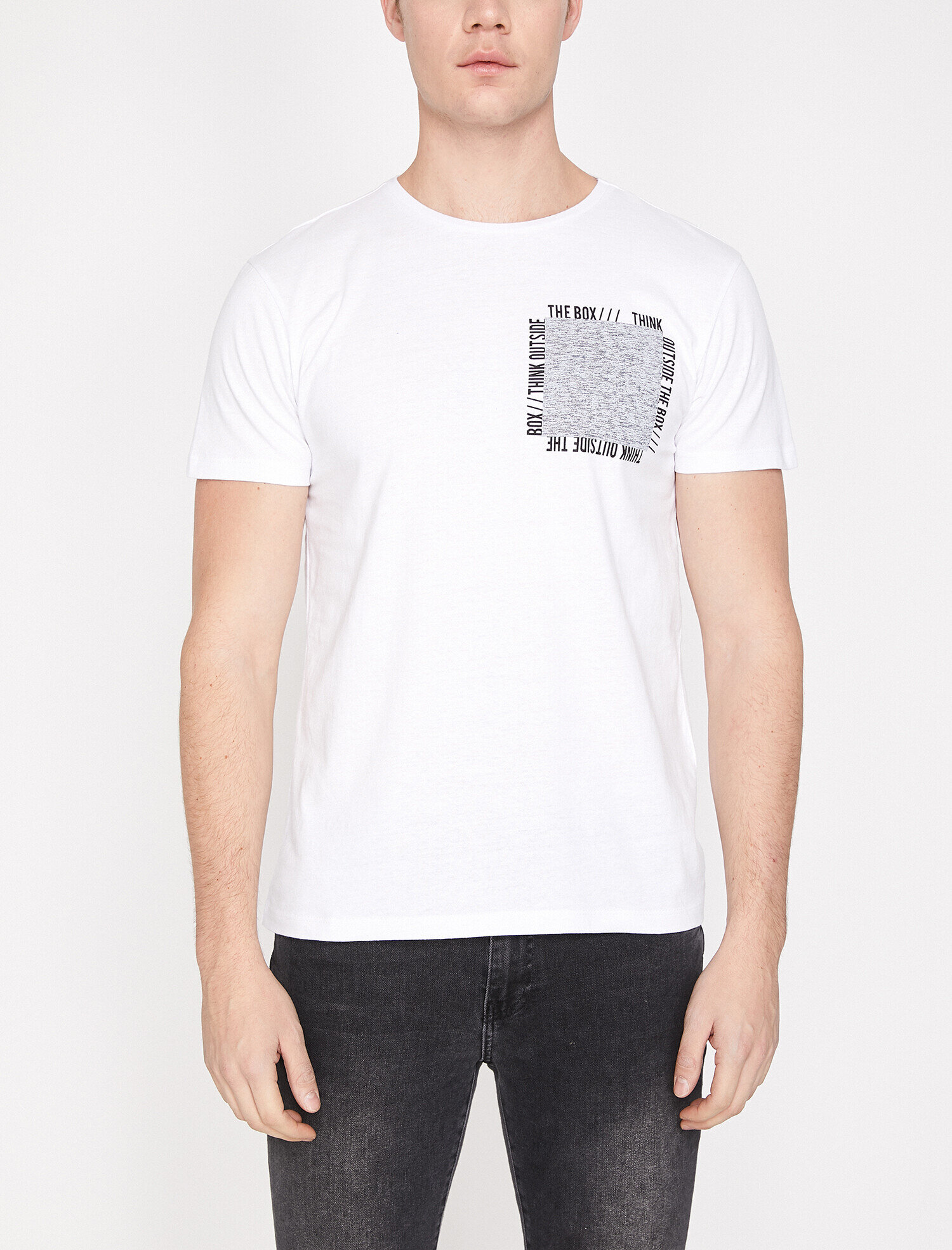   Baskılı Tişört Kısa Kollu